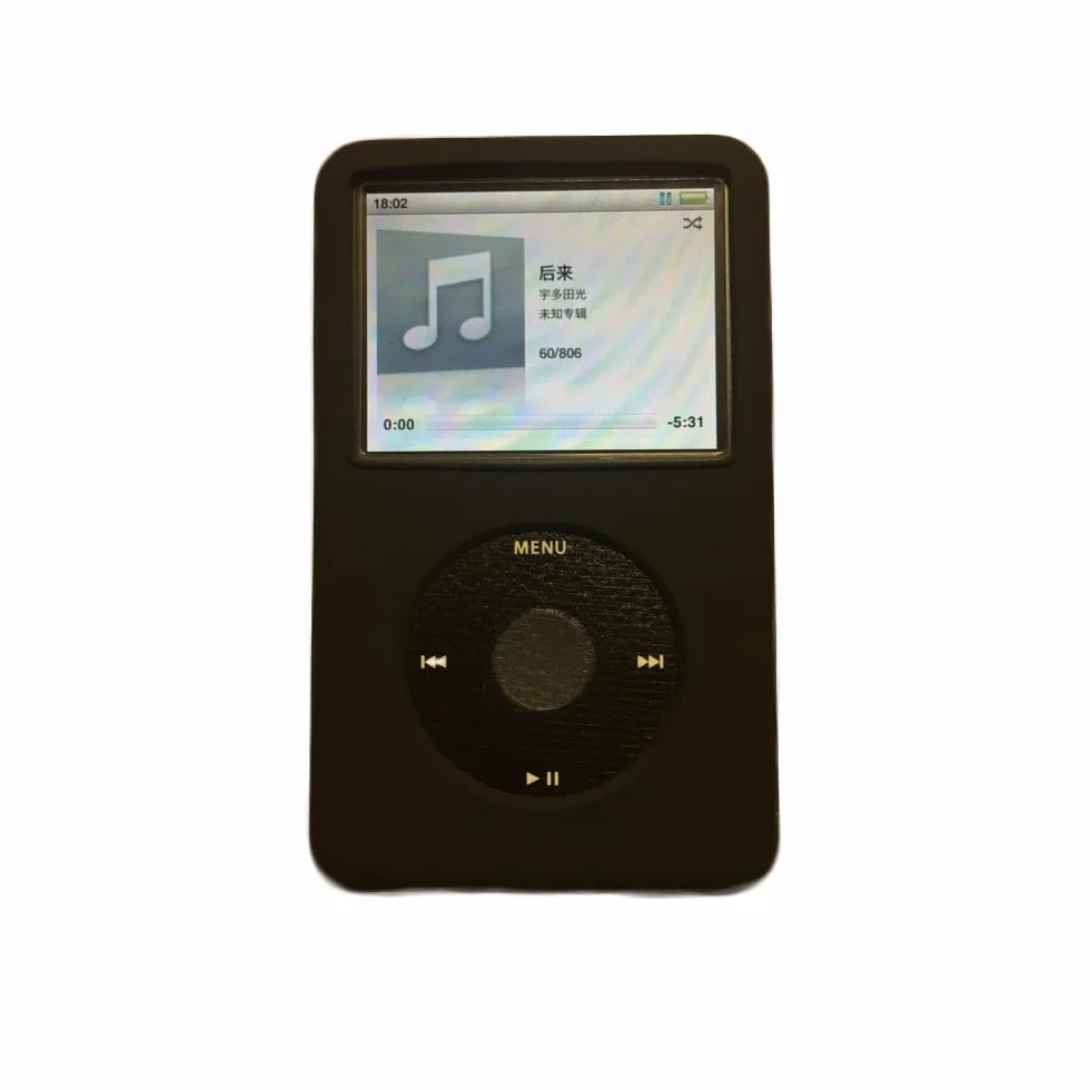 Silikonowa pokrywka ochronna do iPod Classic 3rd 80GB 120GB 160GB czarny