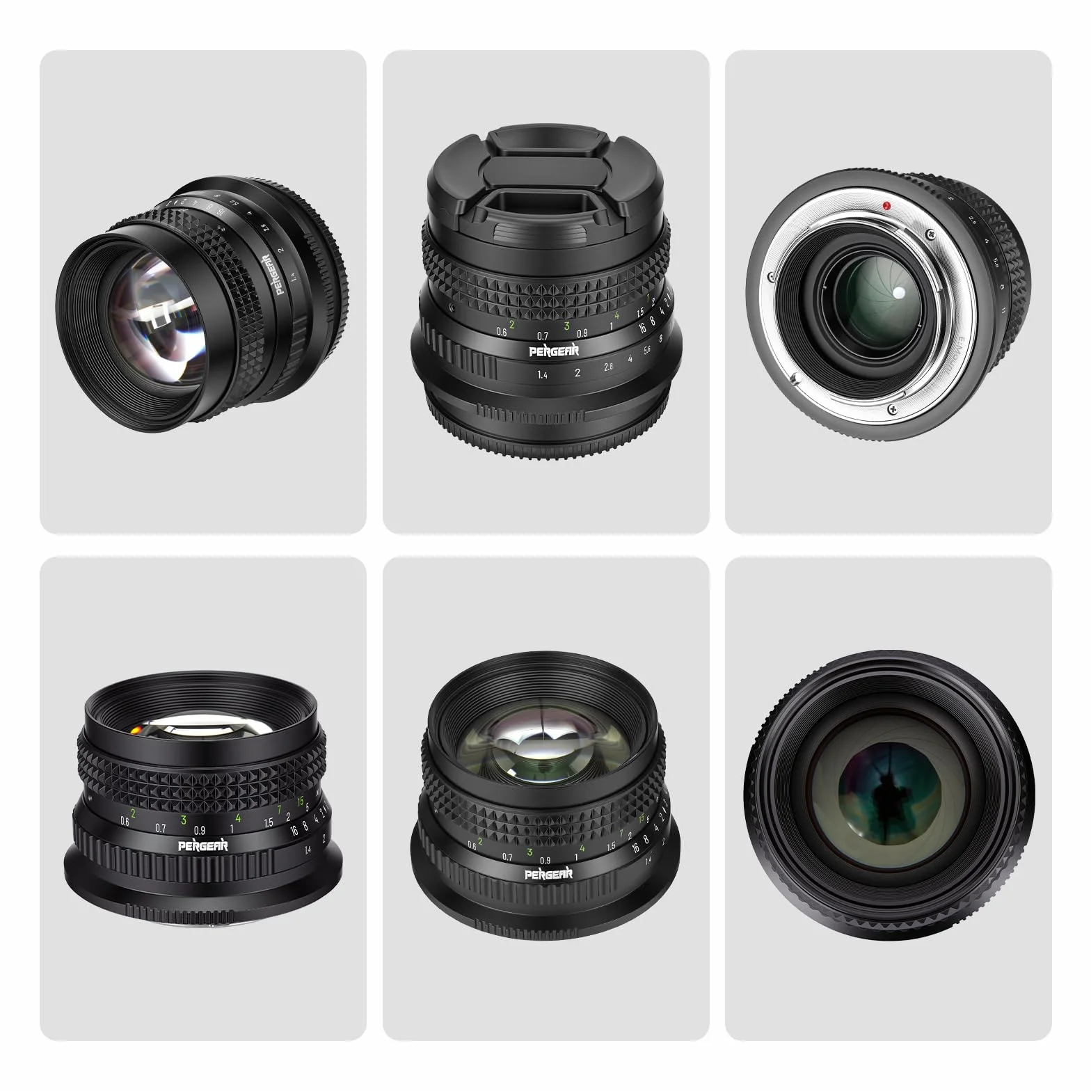 PERGEAR Obiektyw F1.4 50 mm F1.4 z ręcznym ustawianiem ostrości do kamer Nikon Z-Mount, jasny obiektyw portretowy do zdjęć podobnych do filmów, kąt widzenia 46°, kompaktowy i lekki, delikatny bokeh