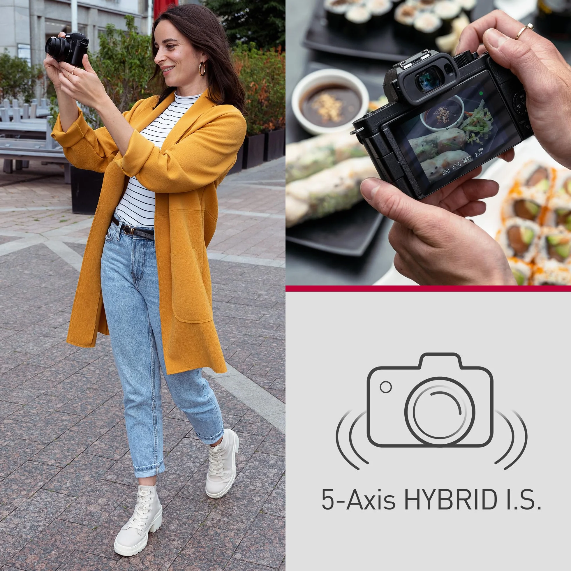Panasonic Lumix DC-G100DKEGK Mikro Cztery Trzecie Bezlusterkowa kamera z obiektywem Lumix G Vario F3.5-5.6, 20.3MP, 4K 30p i FHD 60, Kamera Vloging, Monitor Wolny Kąt, USB-C, Czarny