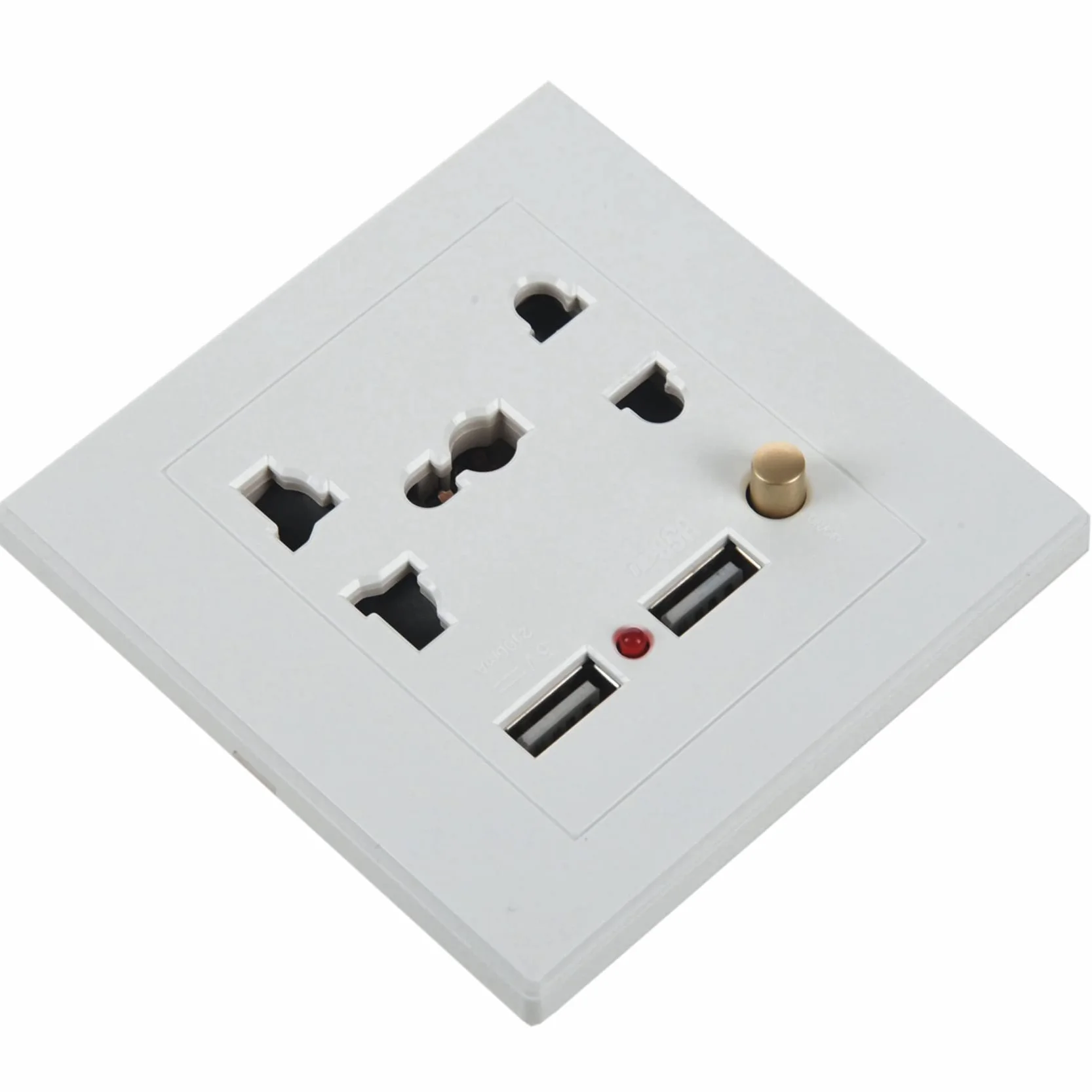20X 2.1A PodwóJna łAdowarka śCienna Usb Adapter Gniazda Uniwersalny Panel Gniazdka z PrzełąCznikiem
