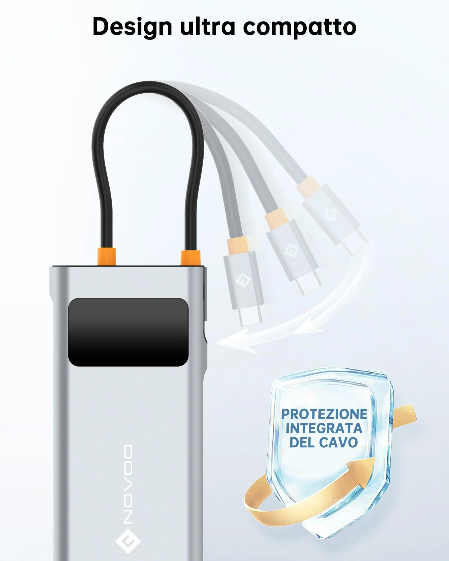 NOVOO Stacja dokująca z podwójnym monitorem, stacja dokująca 12 w 1 USB C do Dual HDMI, VGA, 100W PD, RJ45 Ethernet, 4 USB, SD/TF Hub USBC do MacBooka Pro Air Dell Lenovo