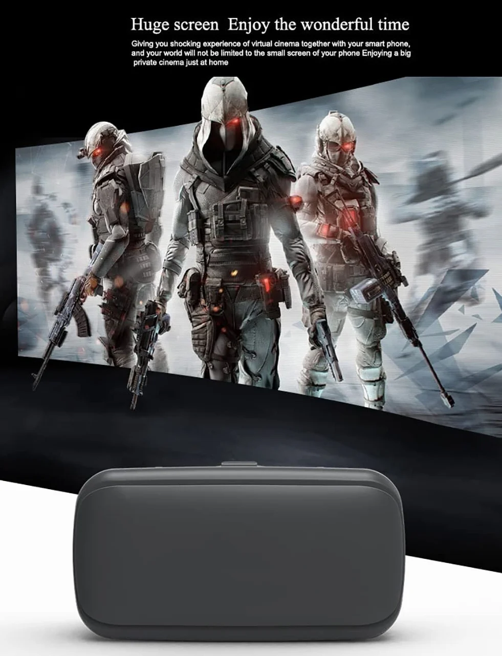 Słuchawki VR z wirtualnymi gogle sterownika VR, nadaje się do telefonów komórkowych 4.7 "-6.6", gry 3D i VR prezenty wideo dla dzieci i dorosłych