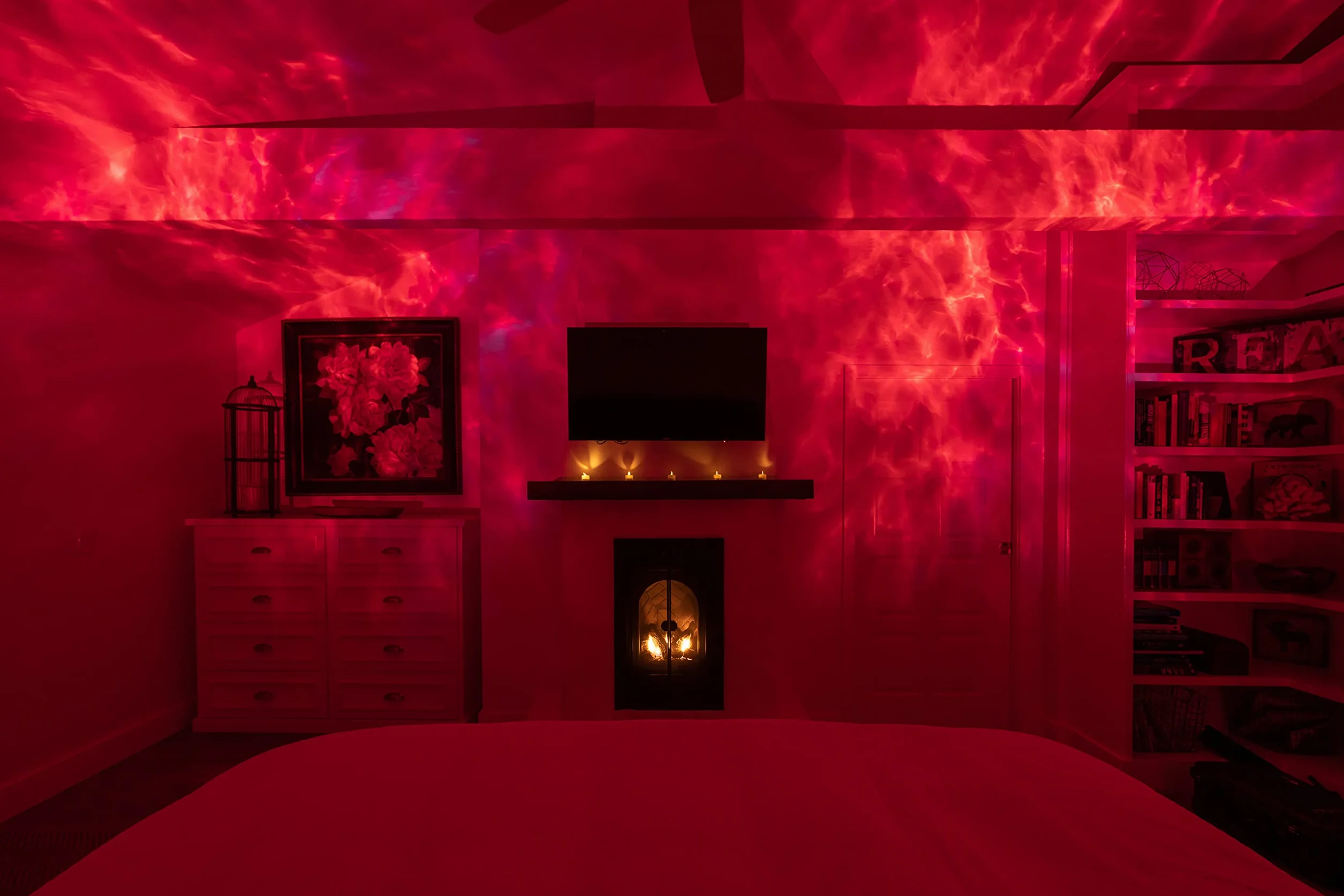 BlissLights Sky Lite Evolve Projektor Galaxy – LED Blended Color Nebula Cloud, aplikacja WiFi, kino domowe i prezent w postaci lampki nocnej (Tylko chmura)