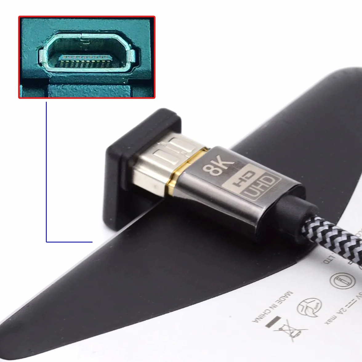 Kabel Micro HDMI na HDMI Adapter 4K 360° kątowy 1.4m