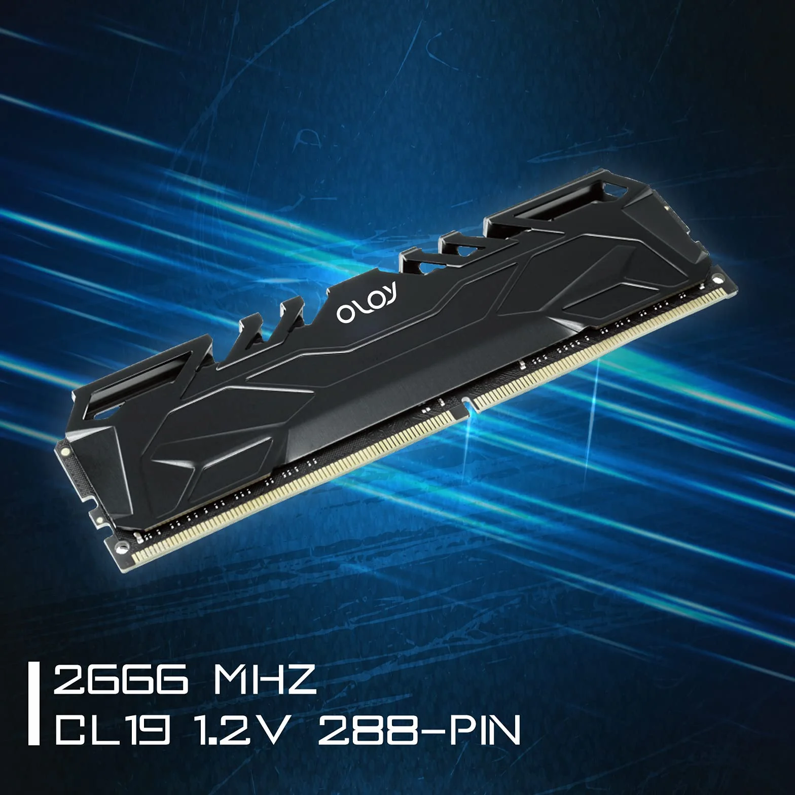 OLOy DDR4 RAM 16 GB (2 x 8 GB) 2666 MHz CL19 1,2 V 288-pinowy komputer stacjonarny UDIMM (MD4U082619BJDA)
