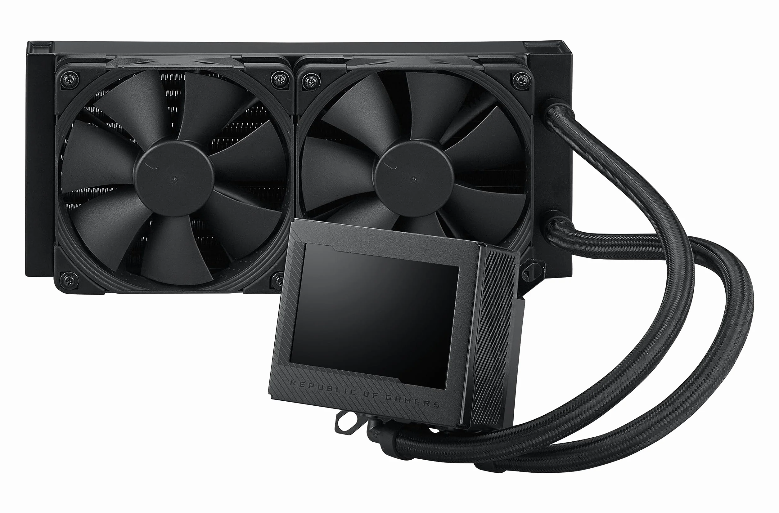 ASUS ROG Ryujin III 240 All-in-One płynny wentylator CPU (3,5 cala LCD, pompa Asetek 8. generacji, 2 x Noctua 2000 PWM wentylator chłodnicy 120 mm, czarny)
