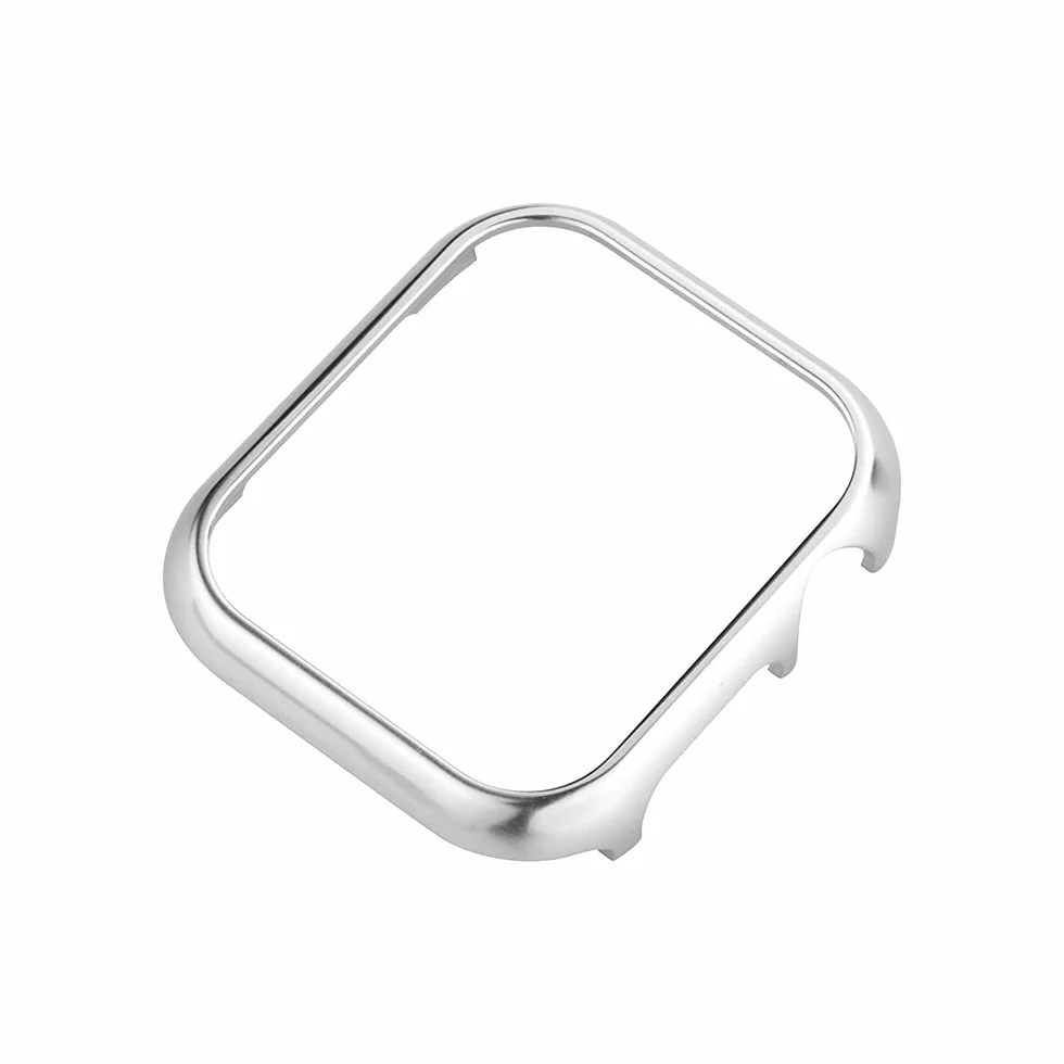 Etui ochronne do iWatch Series 6, 40 mm, błyszczące, metalowe etui ze stali nierdzewnej, odporne na uderzenia, etui typu bumper, ultra cienkie, kompatybilne z Apple Watch 40 mm Series 4 / 5 6 SE