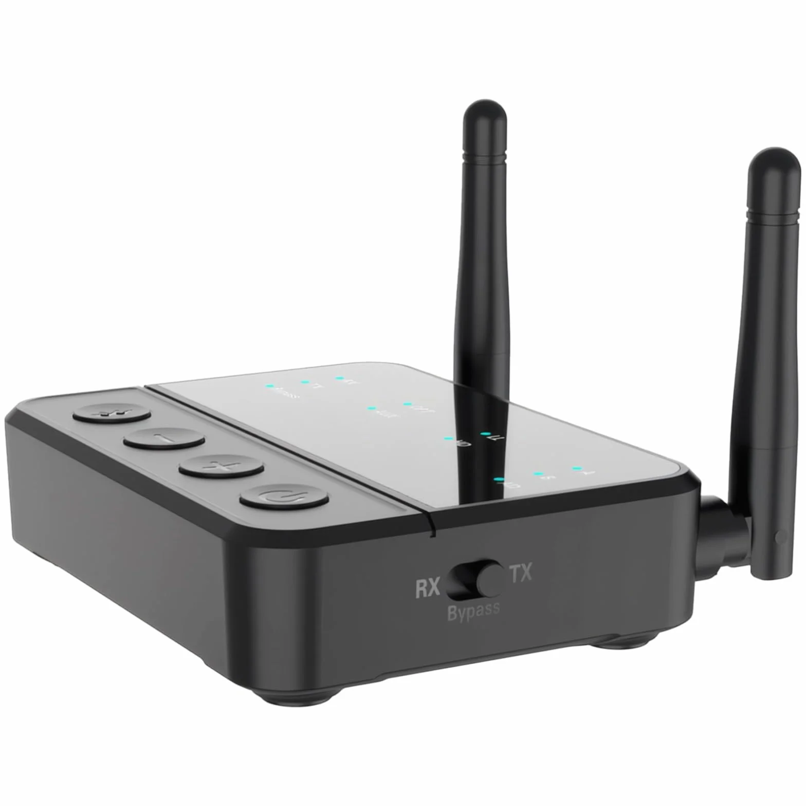 Bezprzewodowy odbiornik nadajnika 5.2, 2 w 1 aptX HD i LL adapter audio do telewizora i domowego stereo, bezprzewodowy adapter HiFi z optycznym AUX, podwójna antena, 20 m dalekiego zasięgu, bateria