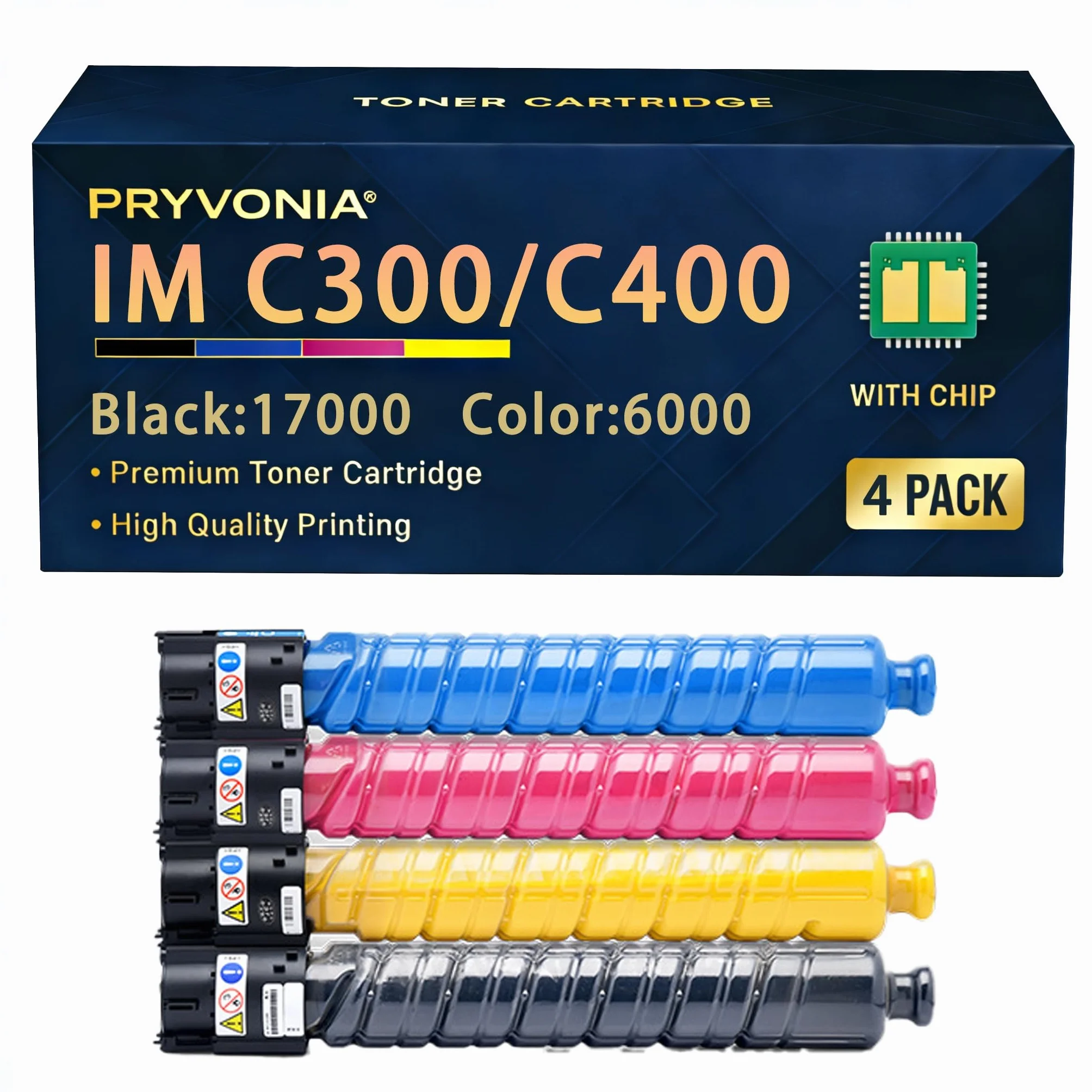 IMC300 toner wielopak do Ricoh IM C300 C300F C400 C400F C400SRF zamiennik do 842382-842385 842378-842381 (zestaw 4 szt. BK/C/M/Y)