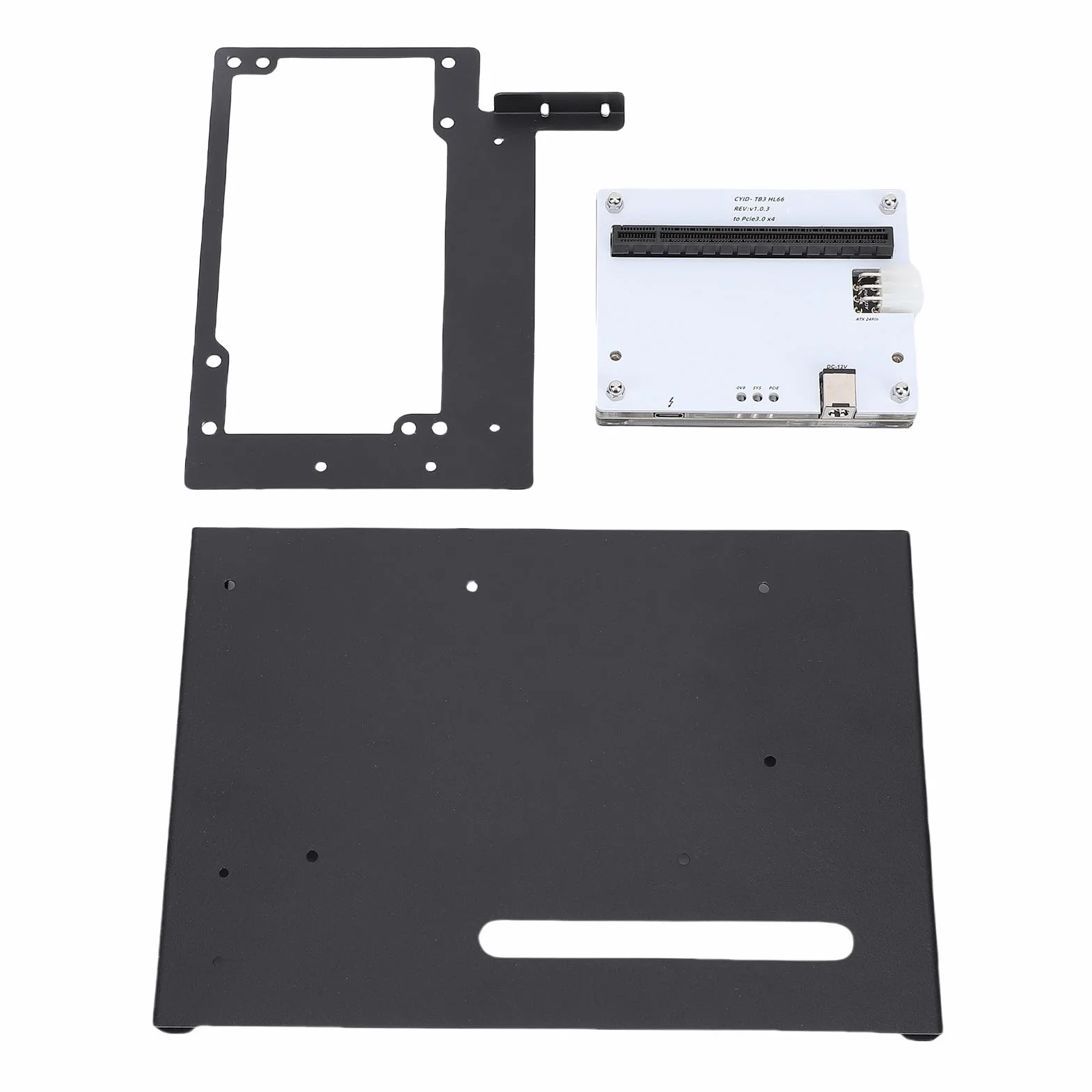 Socobeta Zewnętrzna Stacja Dokująca GPU Szybka Stacja Dokująca Karty Graficznej PCIe 16X dla 3 4 USB4 Laptopy Komputery Stacjonarne Konsole do Gier Metalowy Kabel do Transmisji Danych 1 M