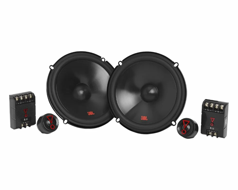 JBL Stage3 607CF Harman Kardon 2-drożny zestaw głośników samochodowych - Komponenty 250 W Zestaw głośników samochodowych Pro Sound z głośnikiem ściennym 160 mm bez siatki i ściennego głośnika
