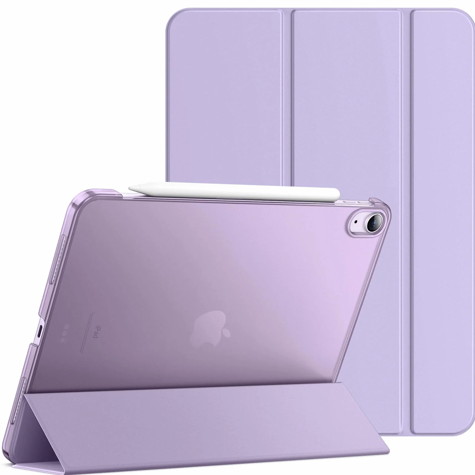 JETech Etui dla iPad Air 11 Cala M4/M3/M2 (2026/2025/2024), iPad Air 5./4. (2022/2020 Model, 10,9 Cala), Smukła Stojak Twardy tył Pokrowiec z Funkcją Case (Jasny Fiolet)