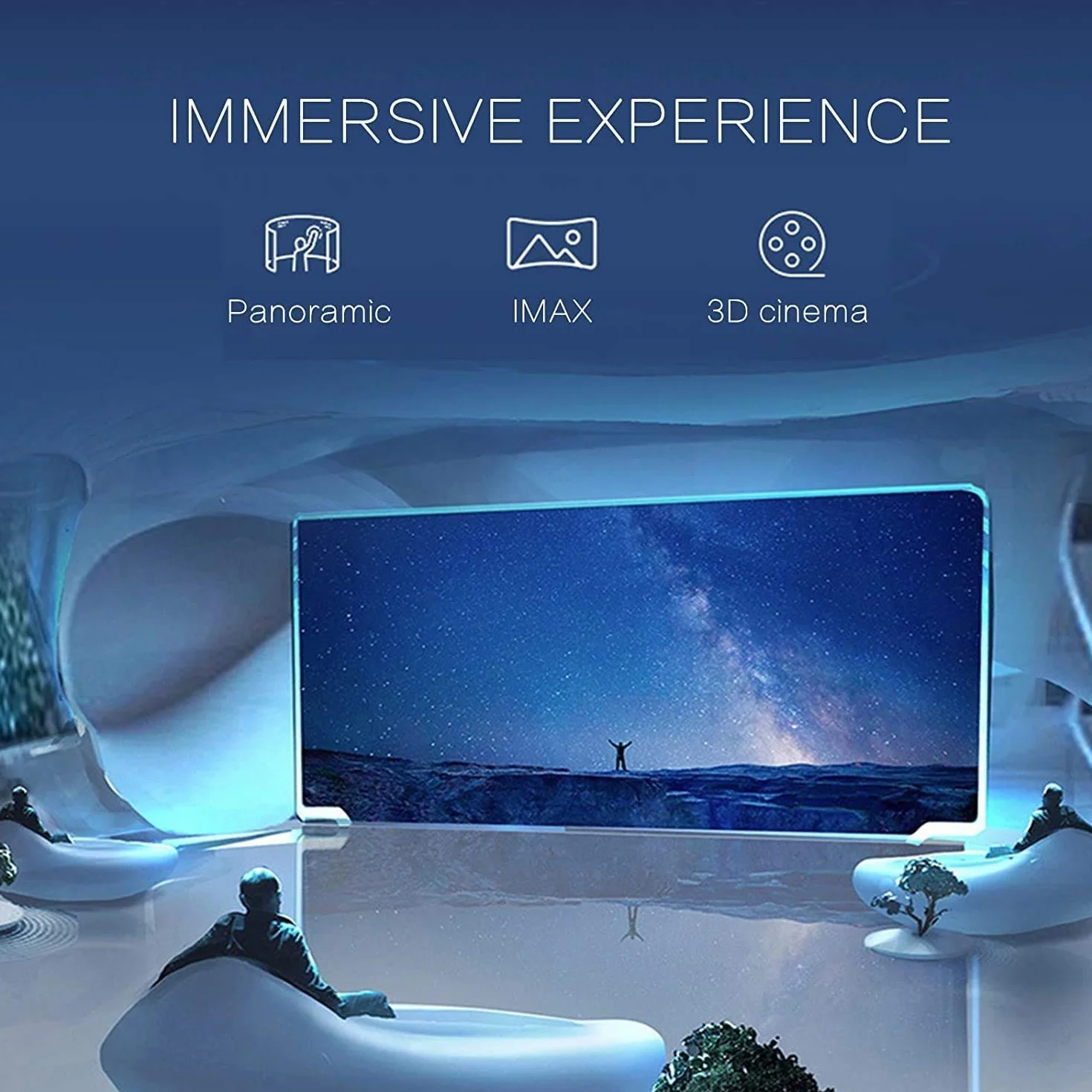 Zestaw słuchawkowy VR, zestaw słuchawkowy do filmów i gier okulary VR kompatybilne z telefonem iPhone i Android, regulowana odległość źrenicy i obiektu 360° panorama, ochrona oczu