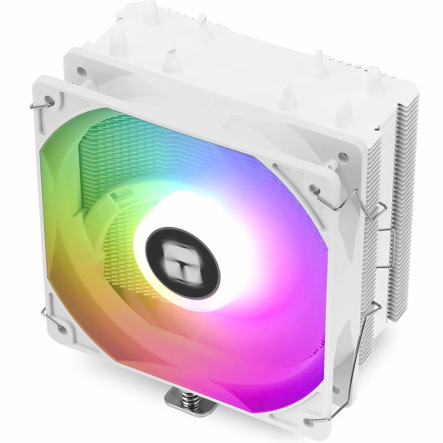 Thermalright Assassin X 120R SE White ARGB CPU Cooler, 4 Heat Pipes, 120mm Silent Fan, AMD AM4 AM5, Intel LGA1851/1700/115x/1200