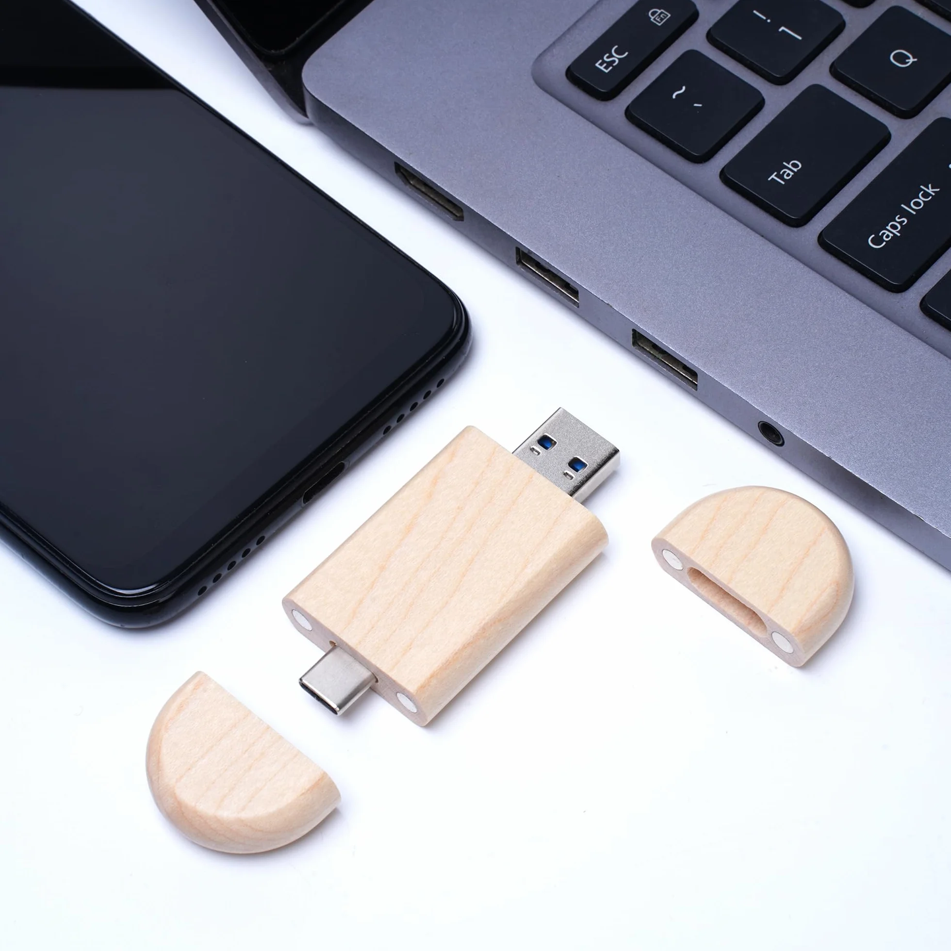 5 x pamięć USB C 16 GB, szybki dysk flash USB 2.0, typ C, podwójny OTG, klonowe pudełko do telewizora, samochodu, smartfona, PC, laptopa..