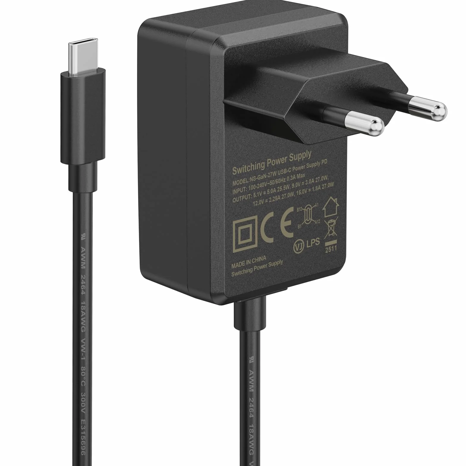 InnoMaker Zasilacz USB-C 5.1V/5A PD GaN dla Raspberry Pi 5