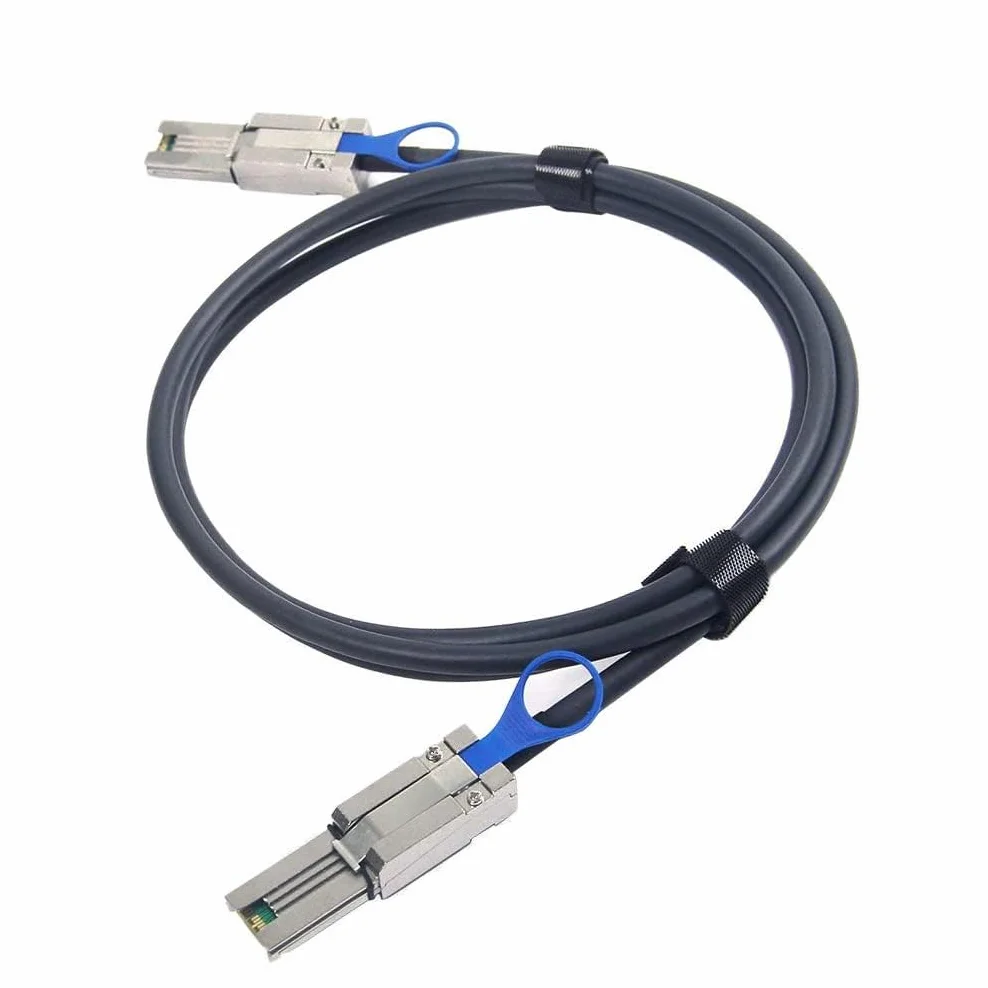 ipolex Mini SAS 26-pinowy kabel zewnętrzny SFF-8088 do Mini SAS 26-pinowy SFF-8088, 0,5 metra (1,65 stopy)