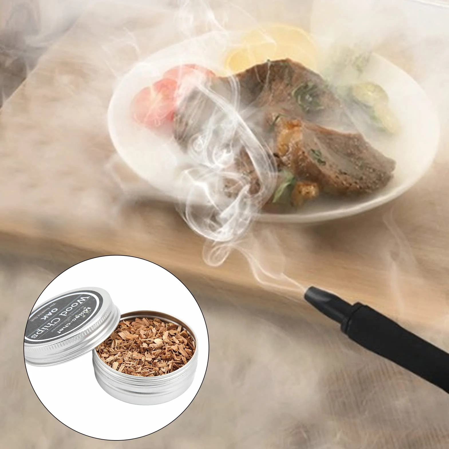 Zrębki do Palenia Whisky Wood Chip Zestaw 8 Sztuk do Palacza Koktajlowego