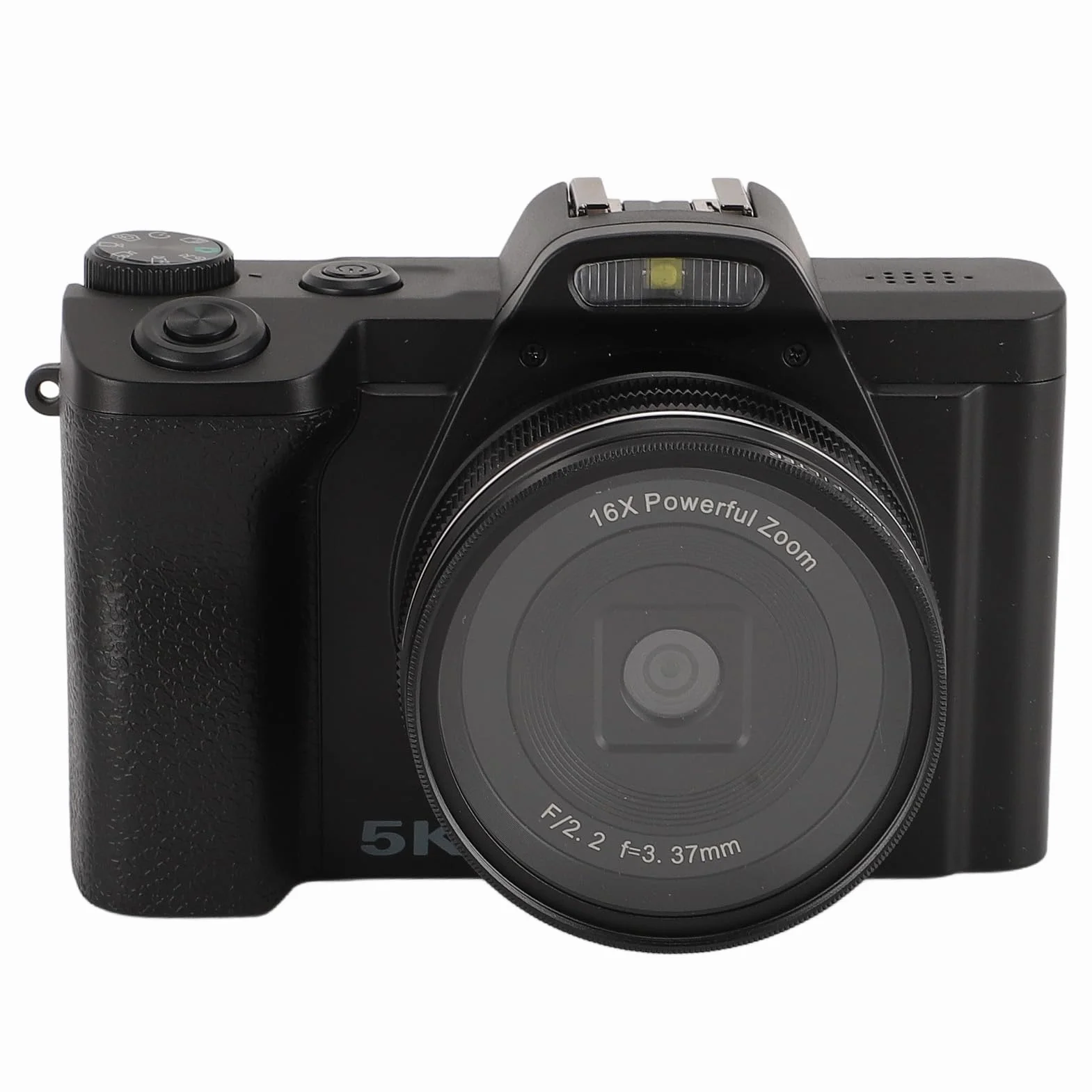 Cyfrowy Aparat Fotograficzny 5K do Fotografii, Kamera do Vlogowania z WiFi o Rozdzielczości 48 MP i Autofokusem, Kamera Podróżna z Ekranem 3,5 Cala, Filtrem UV, 6-osiowym
