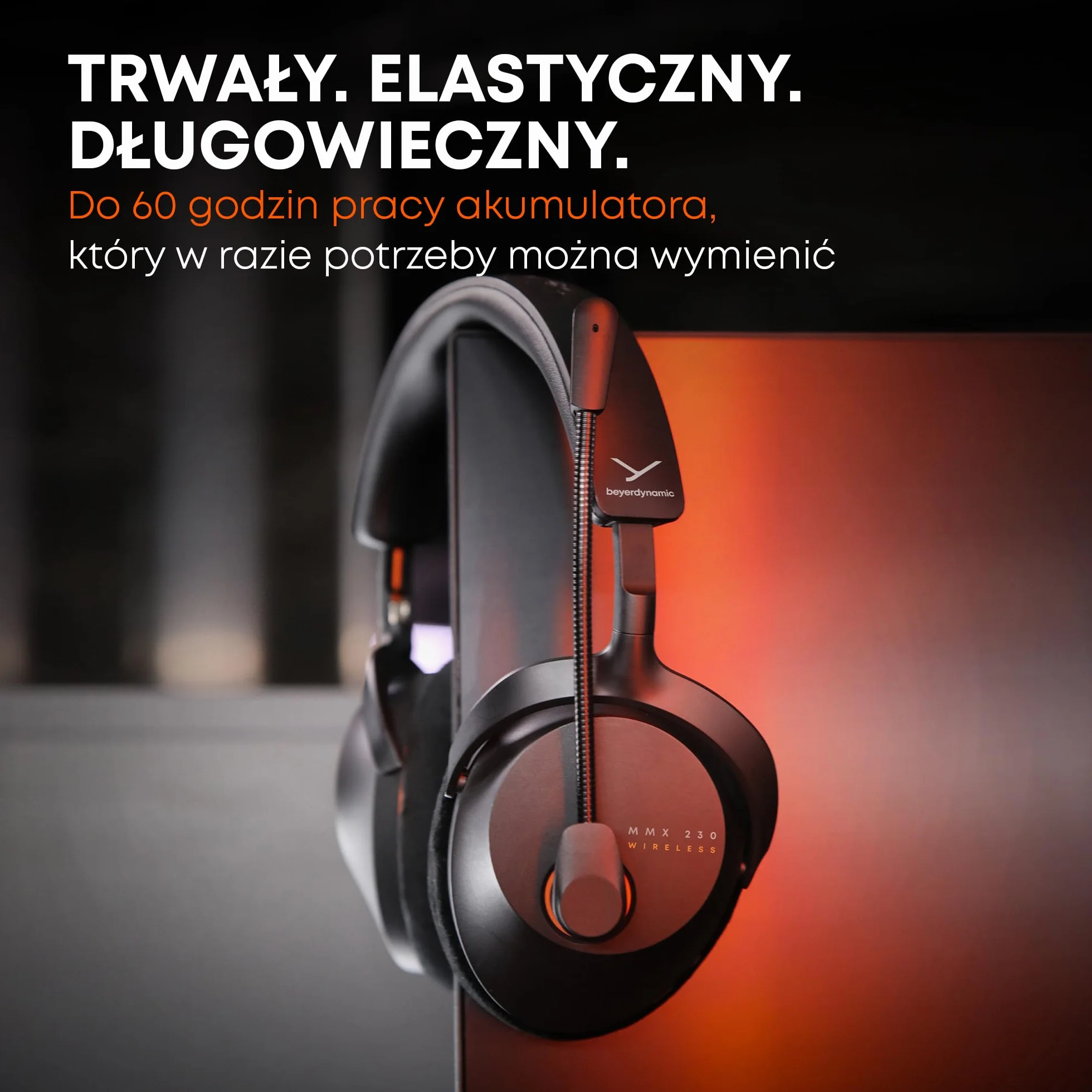 beyerdynamic MMX 230 bezprzewodowy zestaw słuchawkowy gamingowy z Bluetooth® 6.0 i ANC, 60-godzinny czas pracy baterii, in czarny - Nowa aktualizacja dostępna za pośrednictwem aplikacji