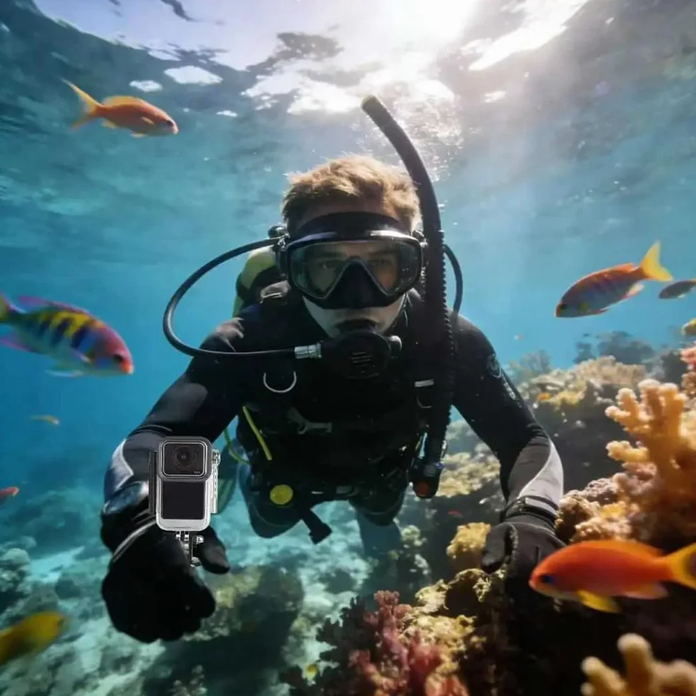 Kamera sportowa 4K 4K kamera sportowa kamera kciuka z wodoodporną obudową stabilizacja WiFi magnetyczna kamera motocyklowa na