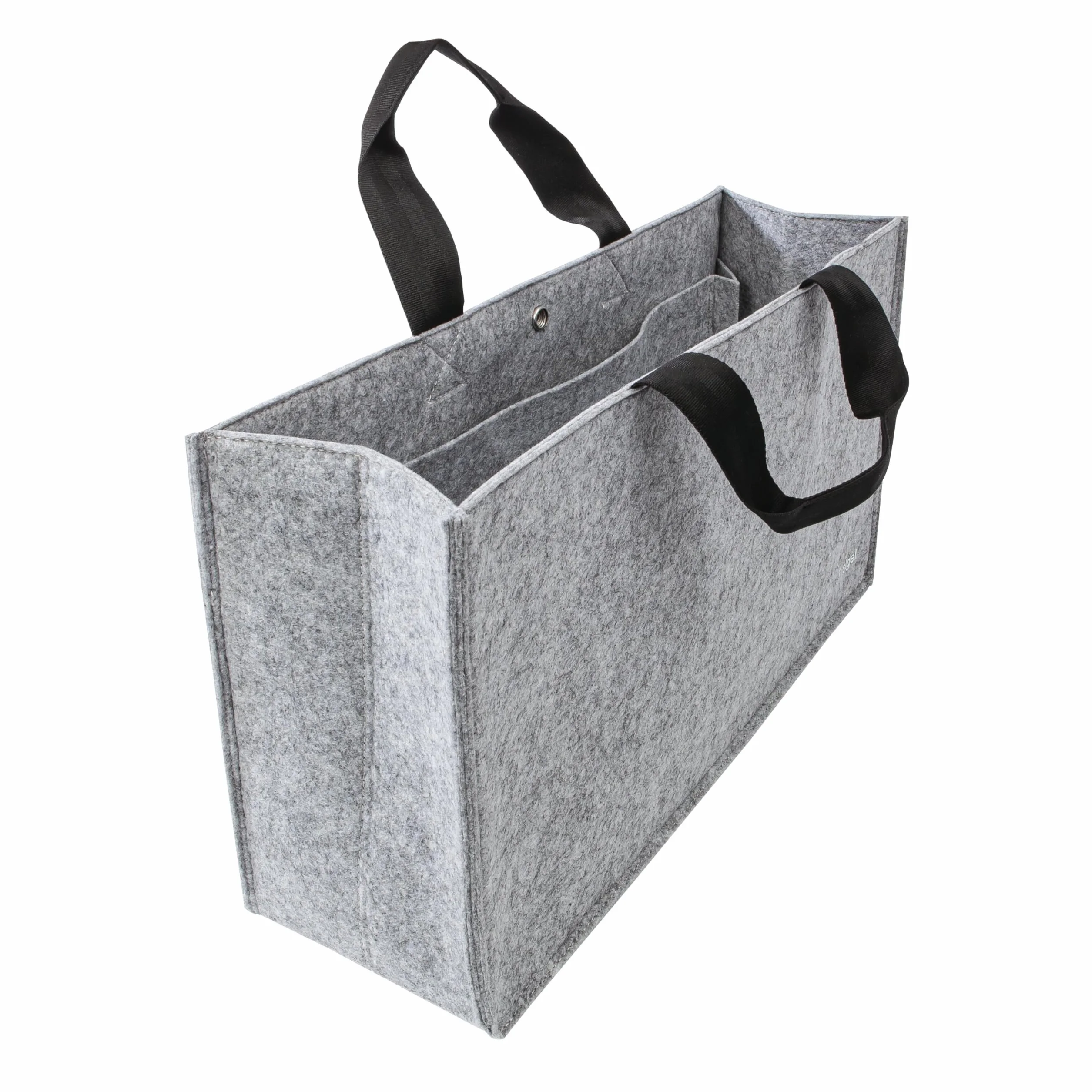 SIGEL BA431 Torba na biurko Basic L - Filc syntetyczny - Jasnoszary - 50 x 28 x 15 cm