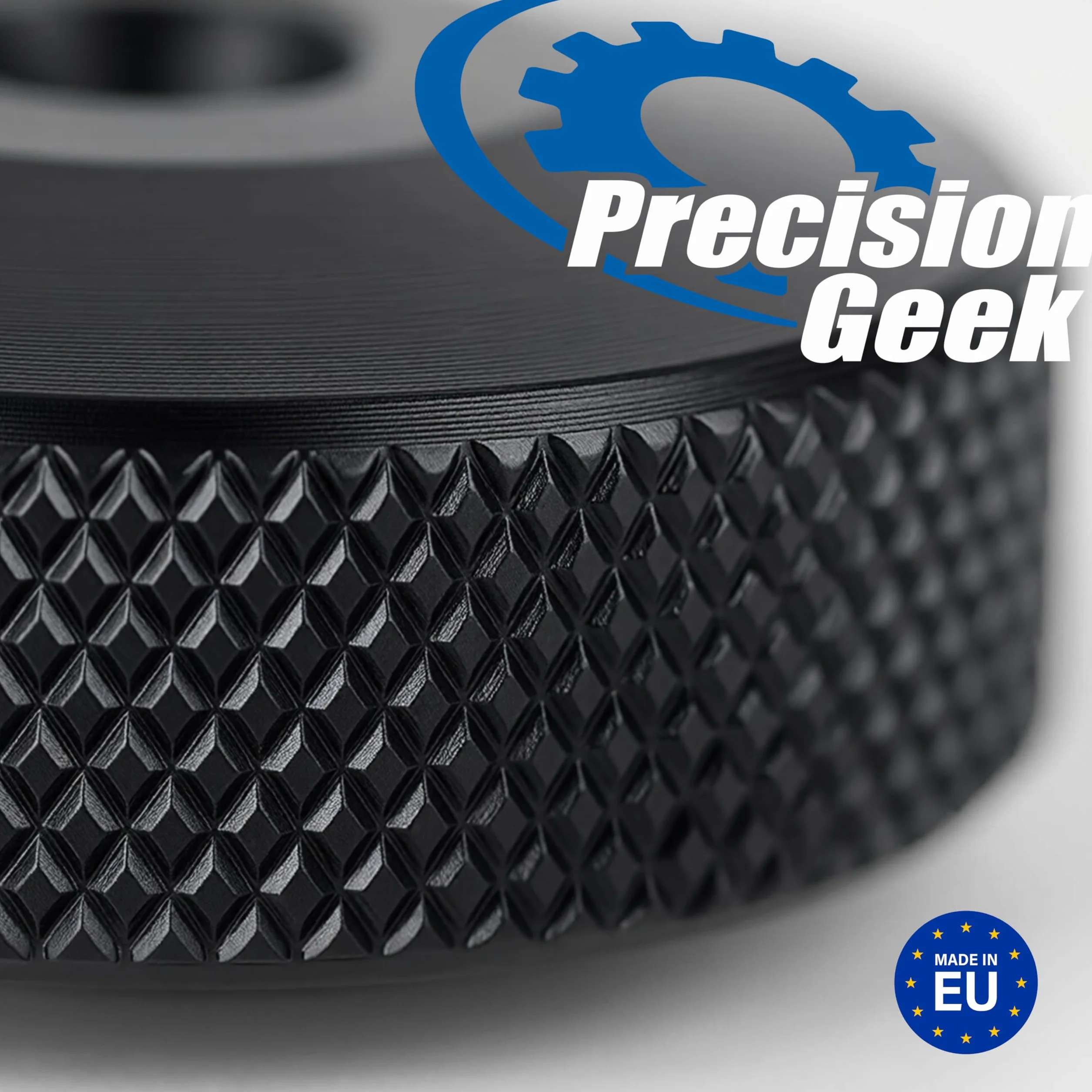 PrecisionGeek - Kolce Głośnikowe M6 x 10mm L-20mm, Aluminium Czarne (4 sztuki)