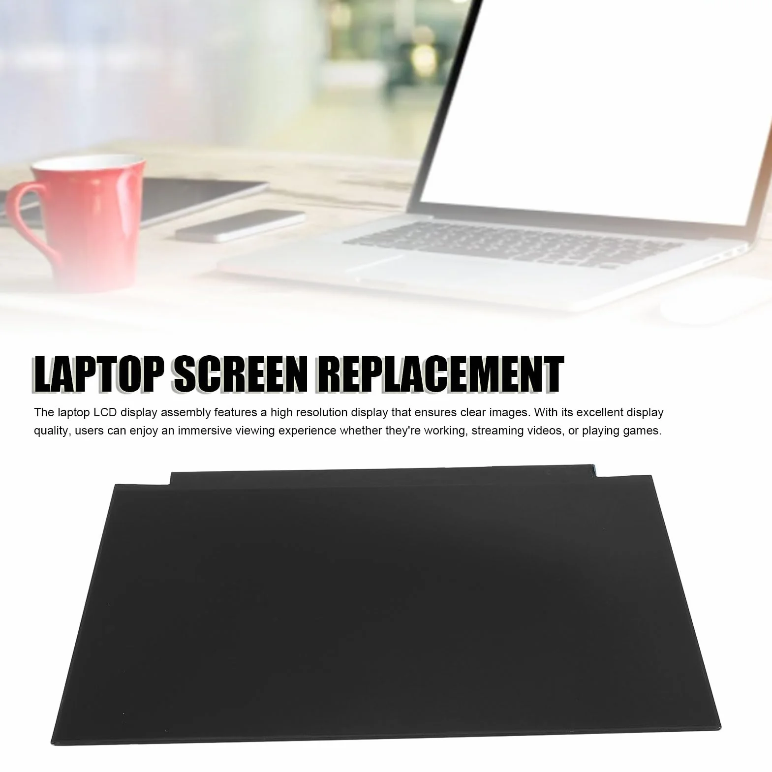 PUSOKEI Energooszczędny Zamiennik Ekranu LCD Laptopa dla NV156FHM-NX3 FHD 15,6-calowy Wyświetlacz LCD Laptopa