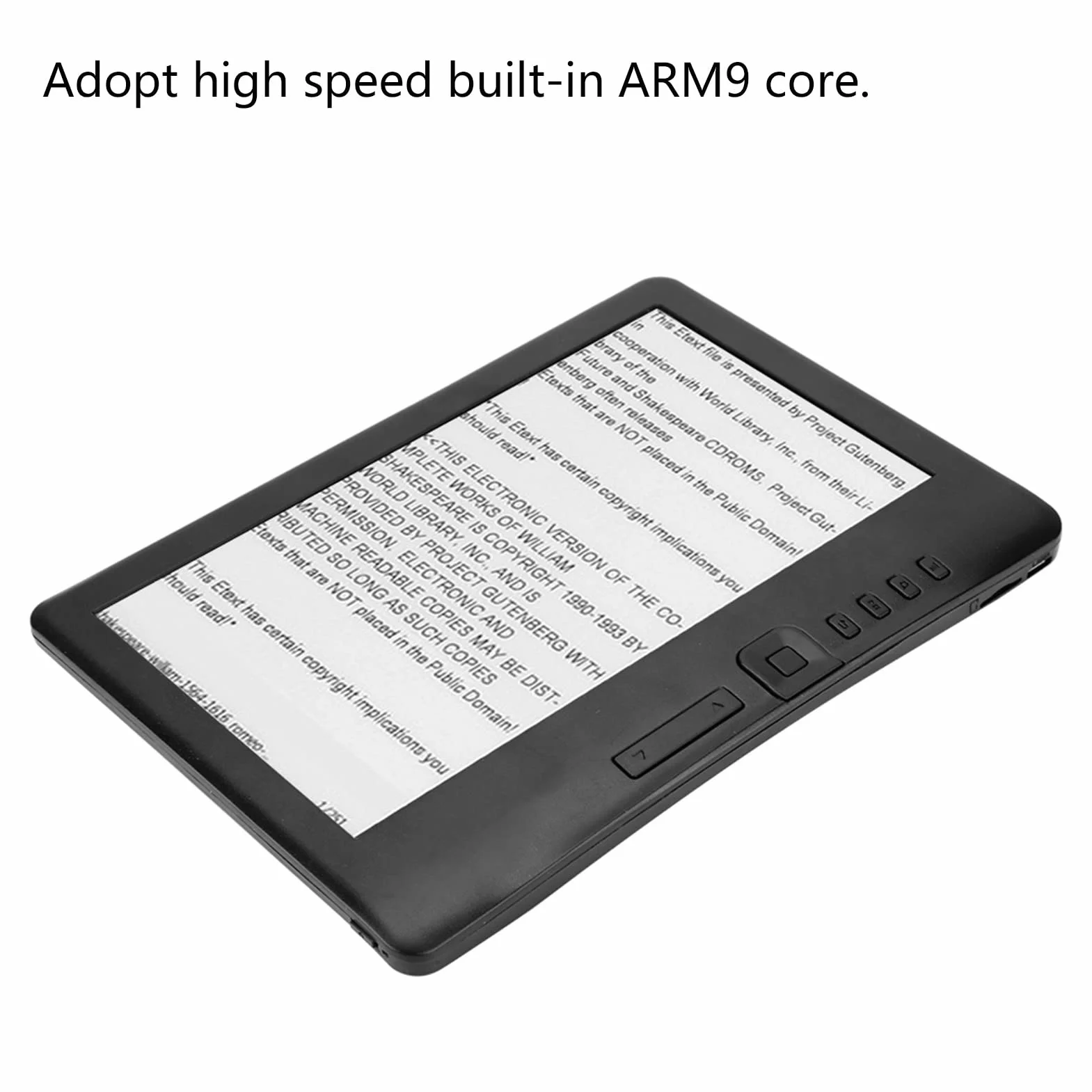 Yctze Czytnik e-booków, BK7019 czytnik e-booków, 2100 mAh, przenośny czytnik e-booków o przekątnej 7 cali z kolorowym ekranem, obsługuje kartę pamięci i pamięć 8 G, kolor czarny