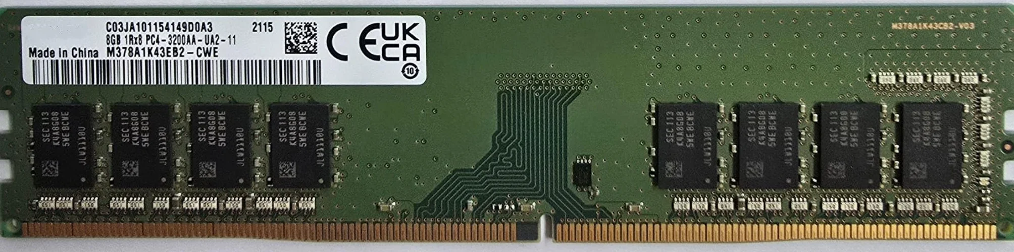 RAM 8 GB 1Rx8 PC4-25600S DDR4 3200 MHz LONG DIMM 1,2 V CL22 288-pinowa pamięć DeskTop