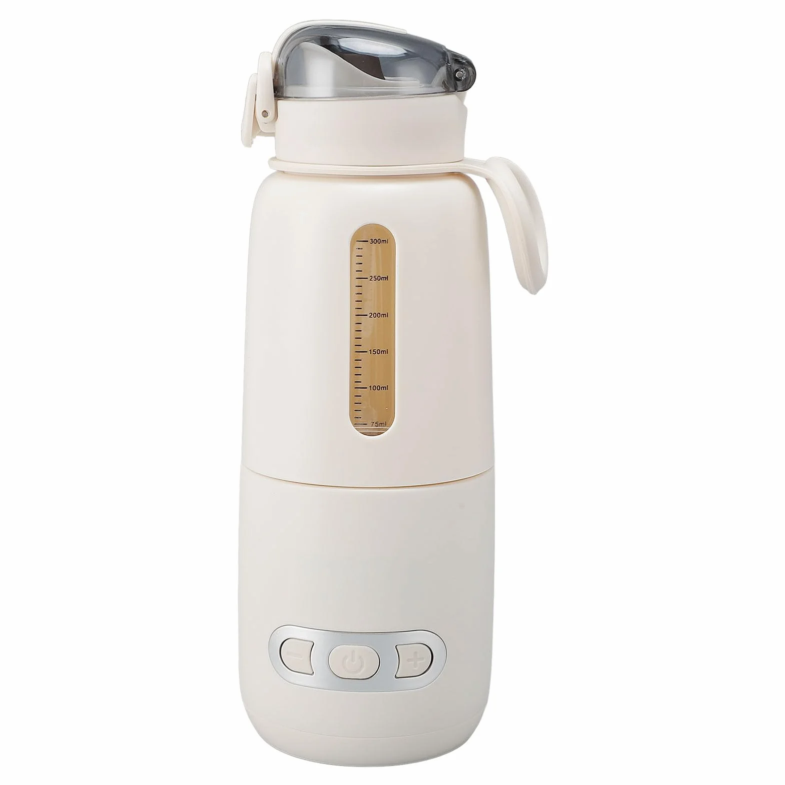 Przenośny Podgrzewacz do Butelek, 300 Ml Szybkiego Podgrzewania Mleka z Kablem ładującym i Workiem do Przechowywania, Bezprzewodowa Podgrzewacza Butelka w Podróży, Ciepłem Butelki USB na