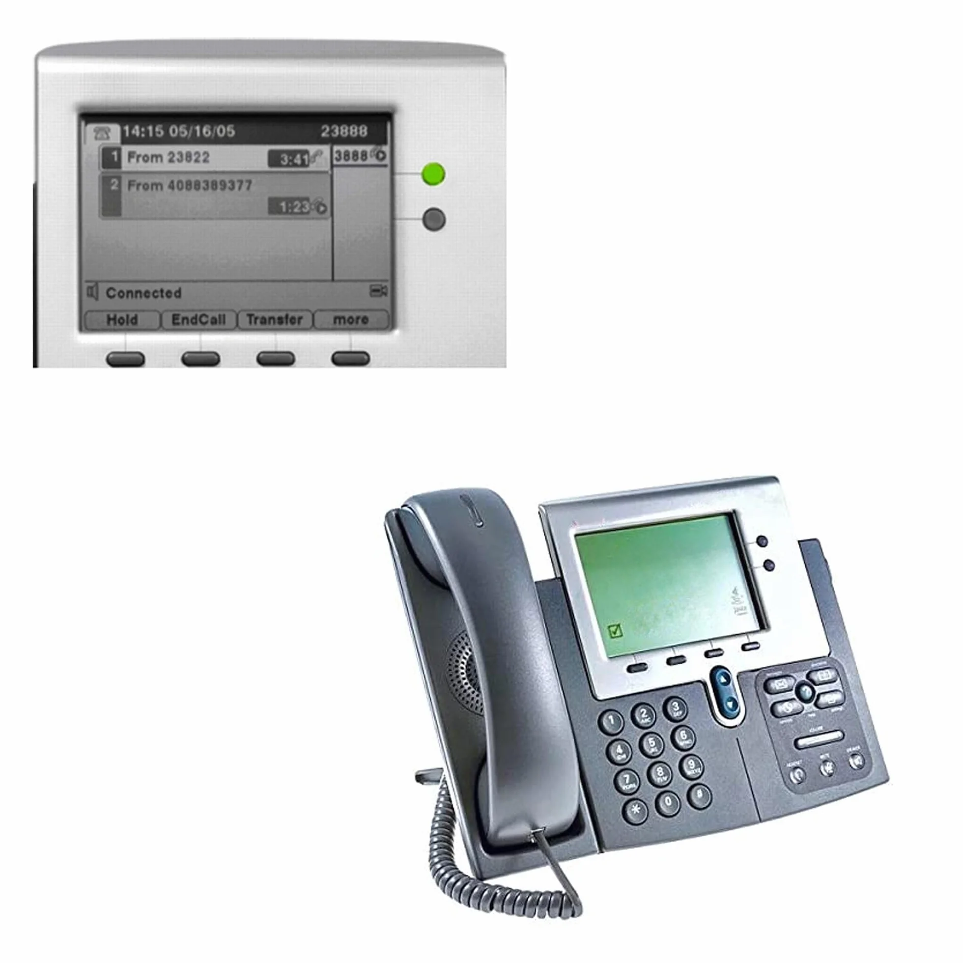SIMPLETEK - Biznesowy telefon VoIP z zasilaniem PoE, podstawą i słuchawką - LCD w skali szarości, w zestawie zasilacz zewnętrzny (odnowiony