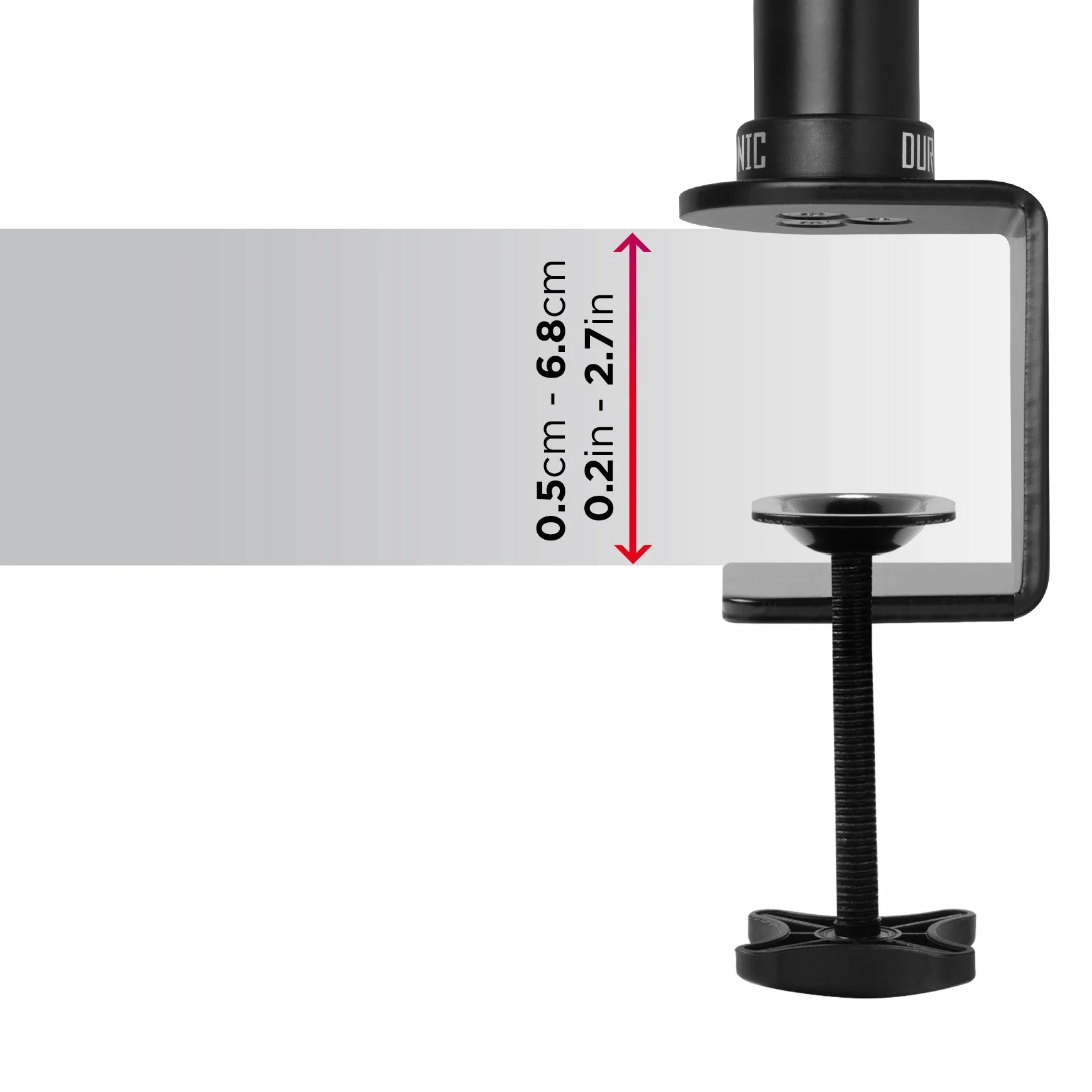 Duronic DM35V2X2 Ramię do 2 monitorów komputerowych z rozszerzeniem | Pionowy podwójny ergonomiczny przegubowy ekran PC | VESA 75 100 | Regulowana wysokość | Obrotowy nachylony | VESA 75 100 Ergonomiczna przegubowa podstawka na biurko z pionowym wyświetla