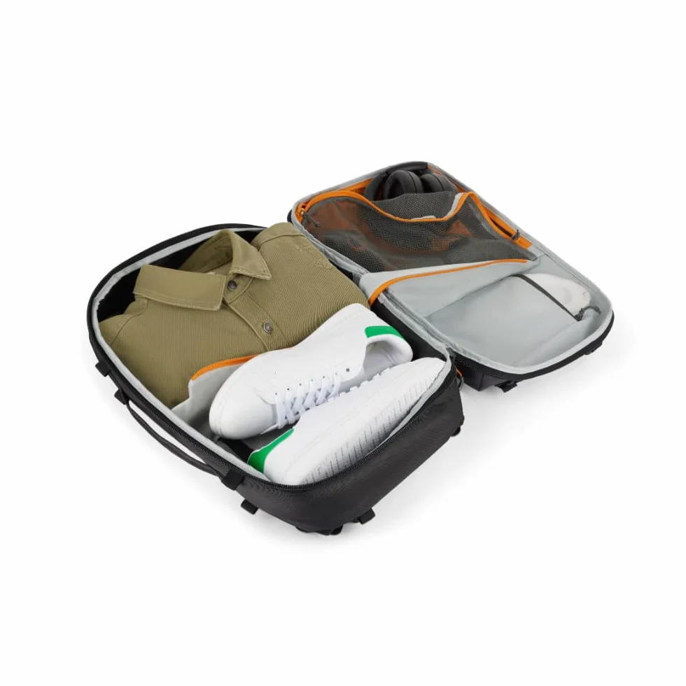 Lowepro Trekker Lite BP 250, plecak na aparat, ze zdejmowaną wkładką, z systemem pasków na akcesoria, torba na aparat bez lustra, kompatybilny z Sony Alpha 7, szary