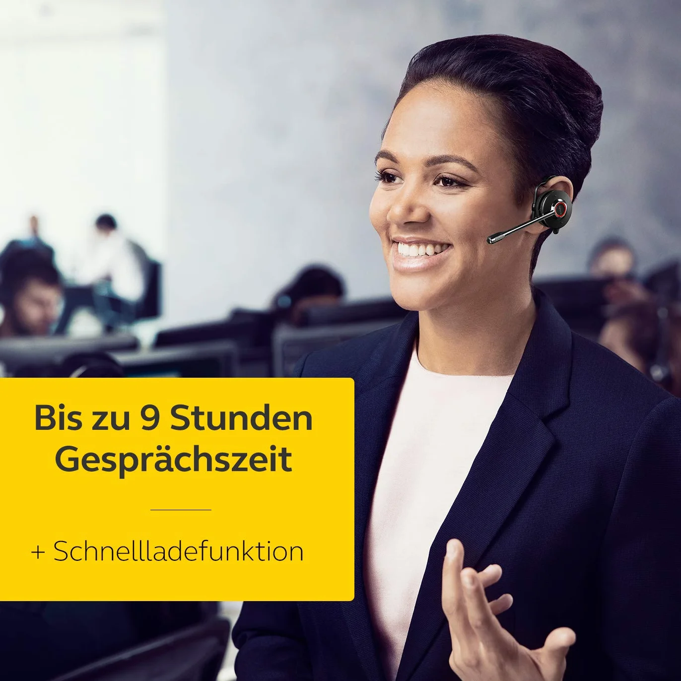 Jabra Engage 75 On-Ear Dect Convertible Headset - certyfikowane przez Skype for Business bezprzewodowe słuchawki z redukcją szumów do telefonów stołowych i Softphones - czarne