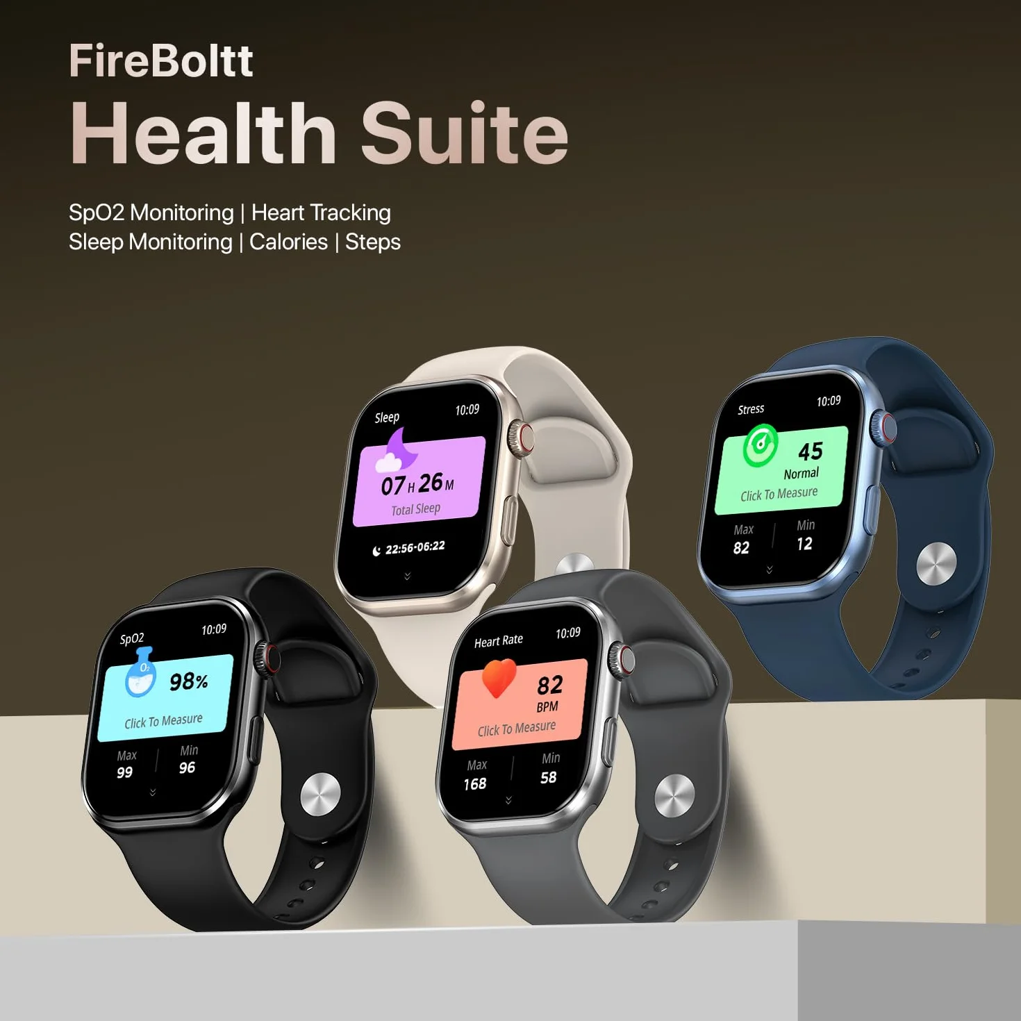Fire-Boltt Brillia Smart Watch 2-calowy wyświetlacz Super AMOLED, połączenia Bluetooth, SpO2, pulsometr, 120 trybów sportowych, monitor aktywności, asystent głosowy, inteligentny zegarek dla mężczyzn