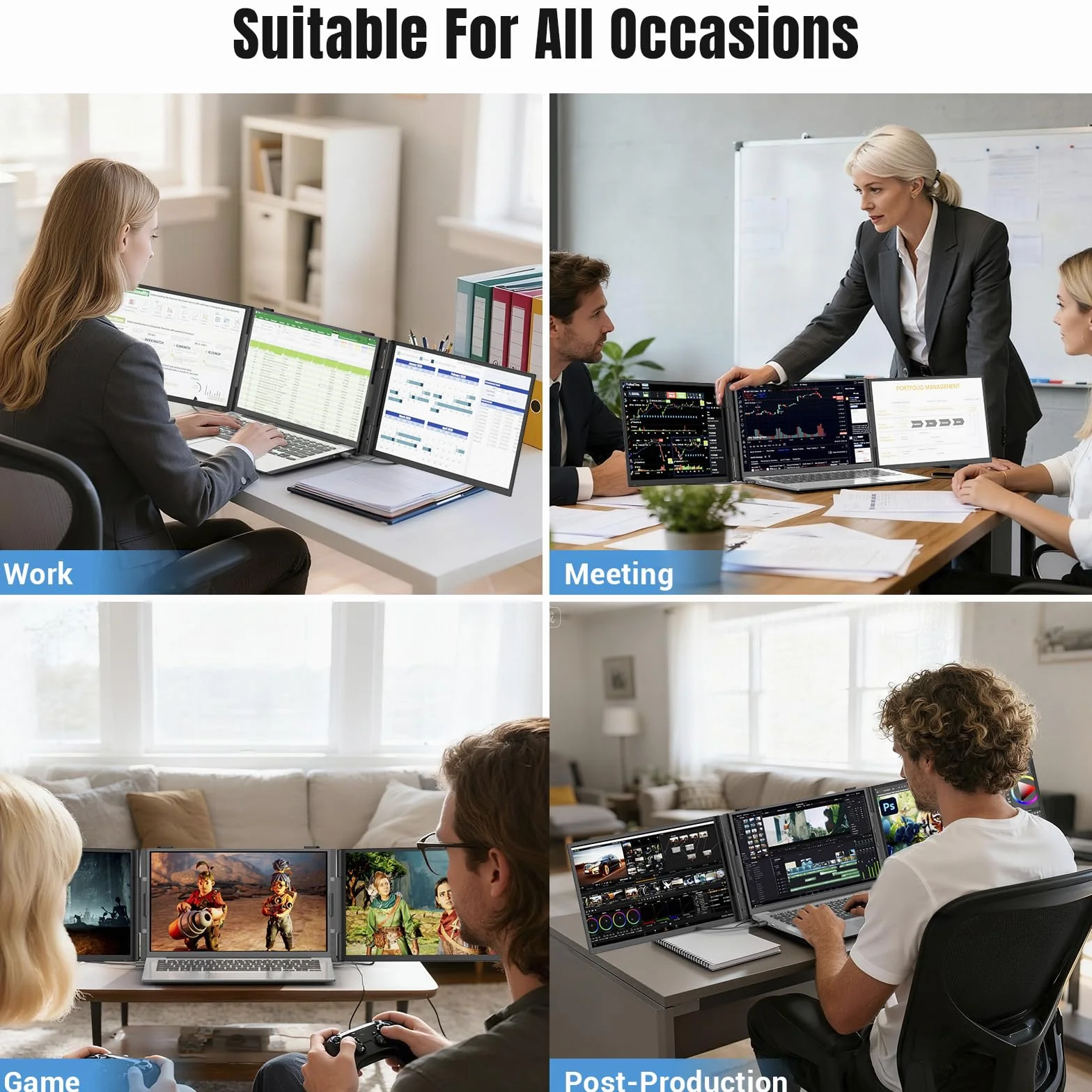 Triple Laptop Screen Extender