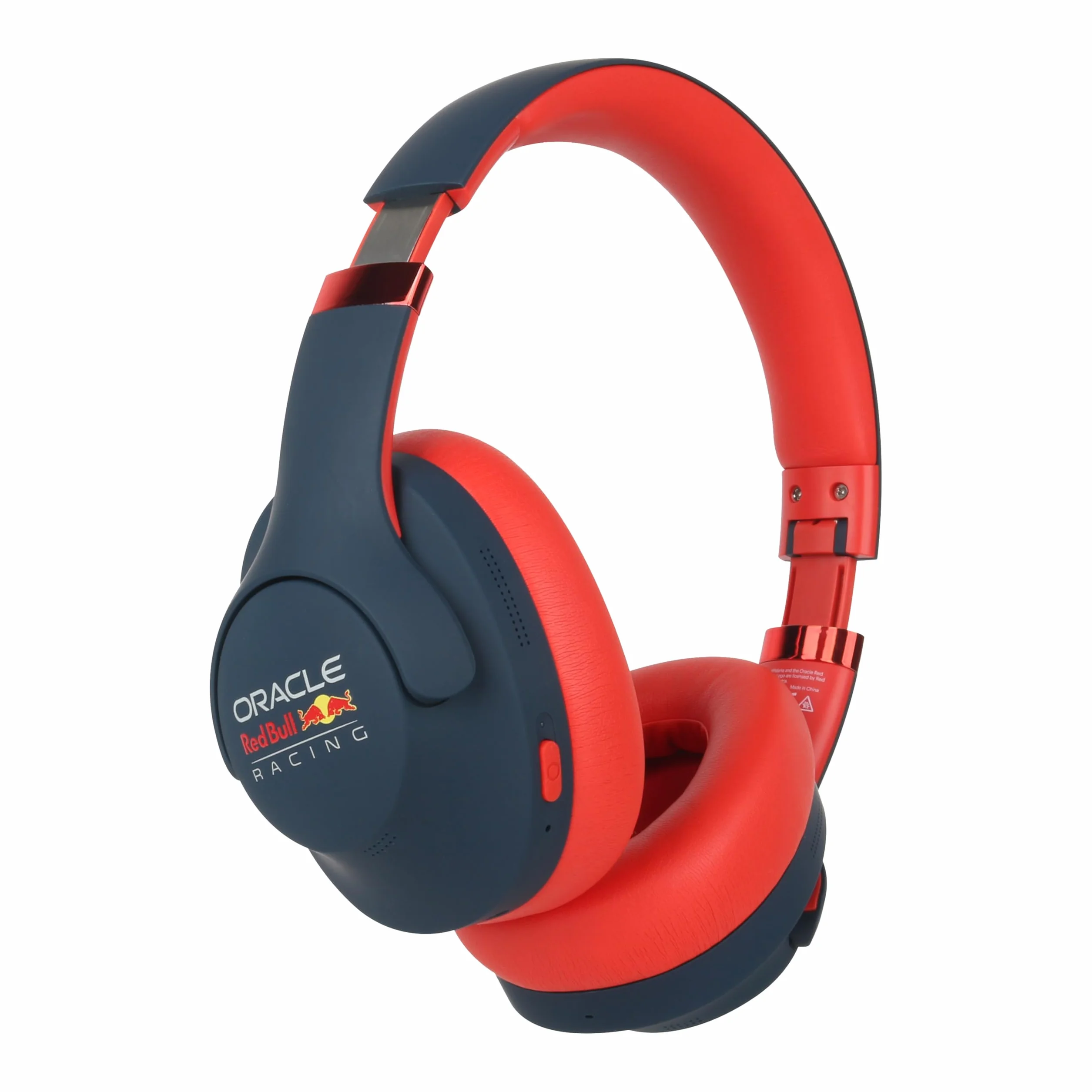 Red Bull Racing RB-HP130 słuchawki Bluetooth ze sterownikiem 40 mm, USB-C, akumulatorem 11 h, przyłączem AUX, składane, bezprzewodowe, nauszne słuchawki z mikrofonem do muzyki, gier, rozmów