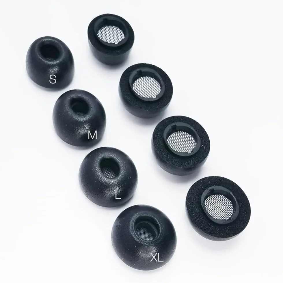 8X Zatyczki do uszu z pianki memory zamiennik do słuchawek Samsung Galaxy Buds 3 Pro AI/Samsung Galaxy Buds 4 Pro - S/M/L/XL