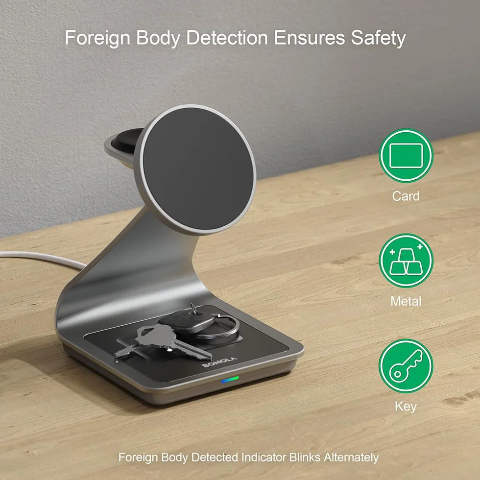 Bezprzewodowa ładowarka do Samsunga: Magnetyczna bezprzewodowa stacja ładująca 3 w 1 do Samsung S25 S24 Ultra S23 S22 S21, stojak do ładowania ze stopu aluminium do Galaxy Watch Ultra/7/6/5/4