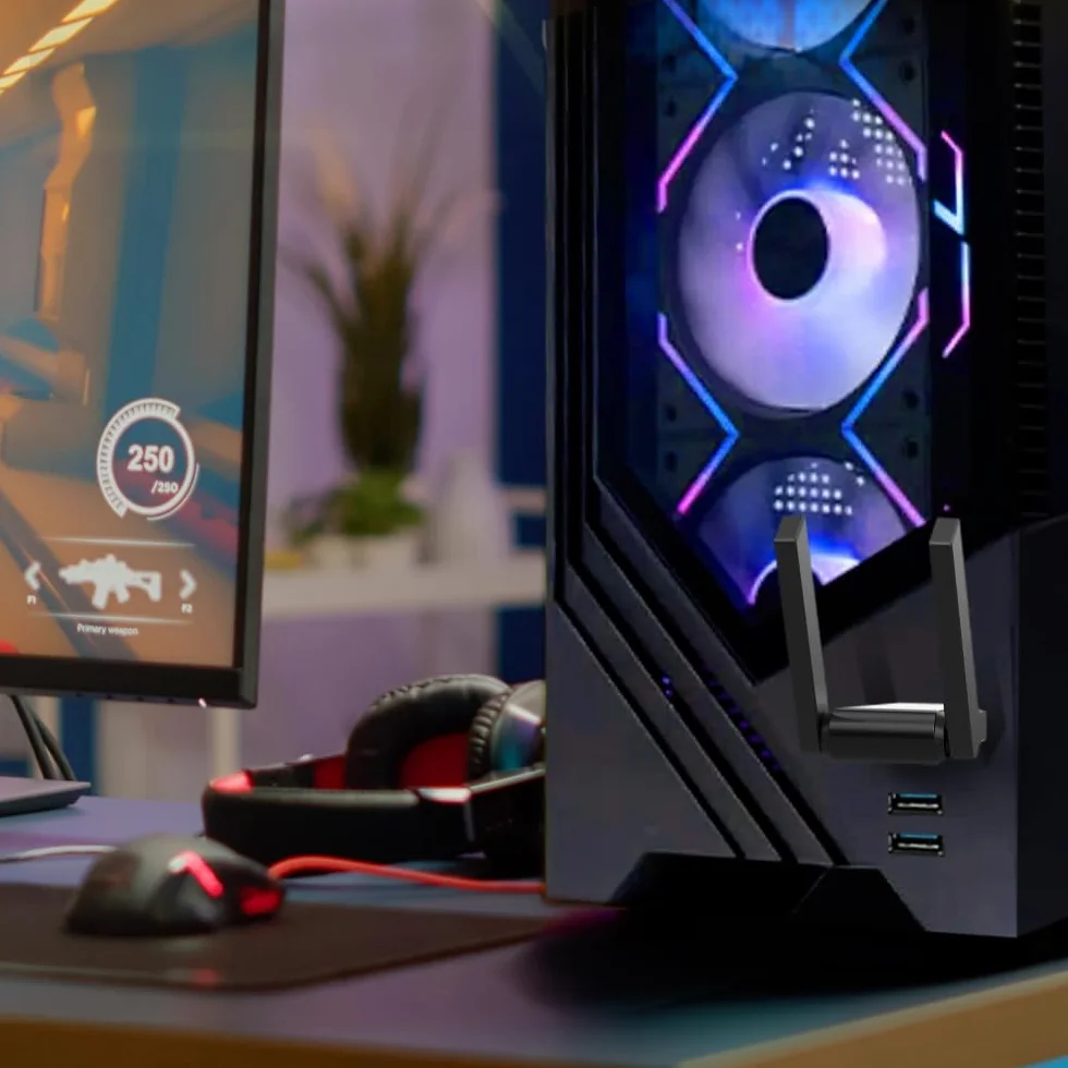 TP-Link Archer TX30U Plus WiFi 6 WiFi USB 3.0 AX1800 Mbps, 2 x wielokierunkowe anteny o wysokim wzmocnieniu, bezprzewodowa dwuzakresowa 5 GHz 1201 Mb/s + 2,4 GHz 574 Mbps, obsługuje Windows 11/10