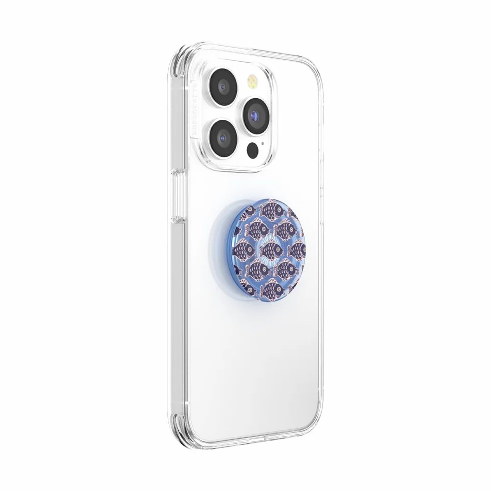 PopSockets PopGrip Rozkładany uchwyt i podstawka do telefonów oraz tabletów z wymiennymi krążkami PopTops School Time