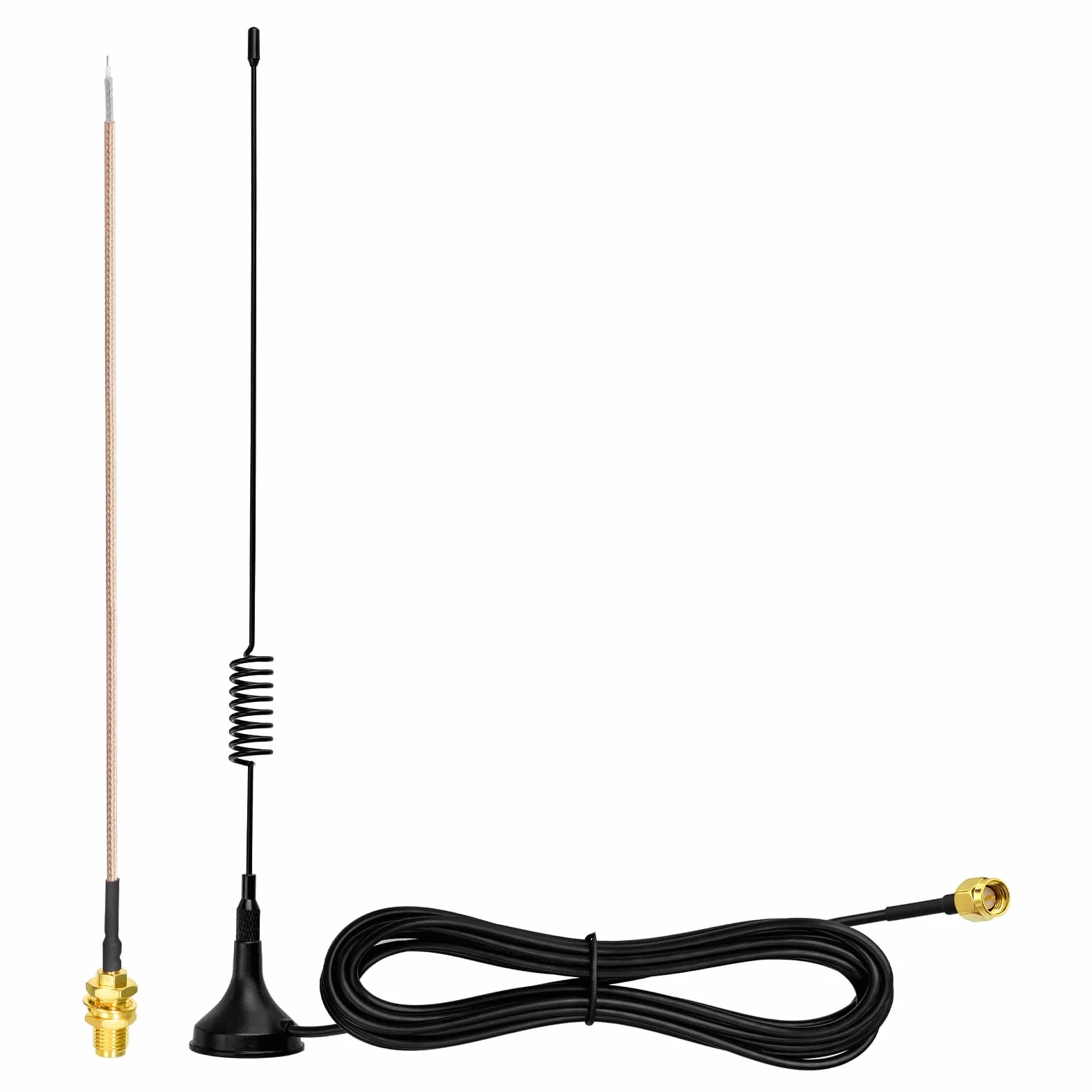 Eightwood Antena 868 MHz 848-888 MHz antena 5dBi SMA Pigtail SMA męskie złącze RG174 kabel koncentryczny 3 metry