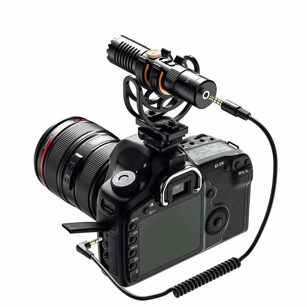 COMICA Vm10 Pro Shotgun Microphone Mic USB C do aparatu, smartfona, tabletu, komputera. Idealny do vlogowania, przesyłania na żywo, odzyskiwania. Podwójny tryb Vifeo USB Shotgun Microphone with Gain