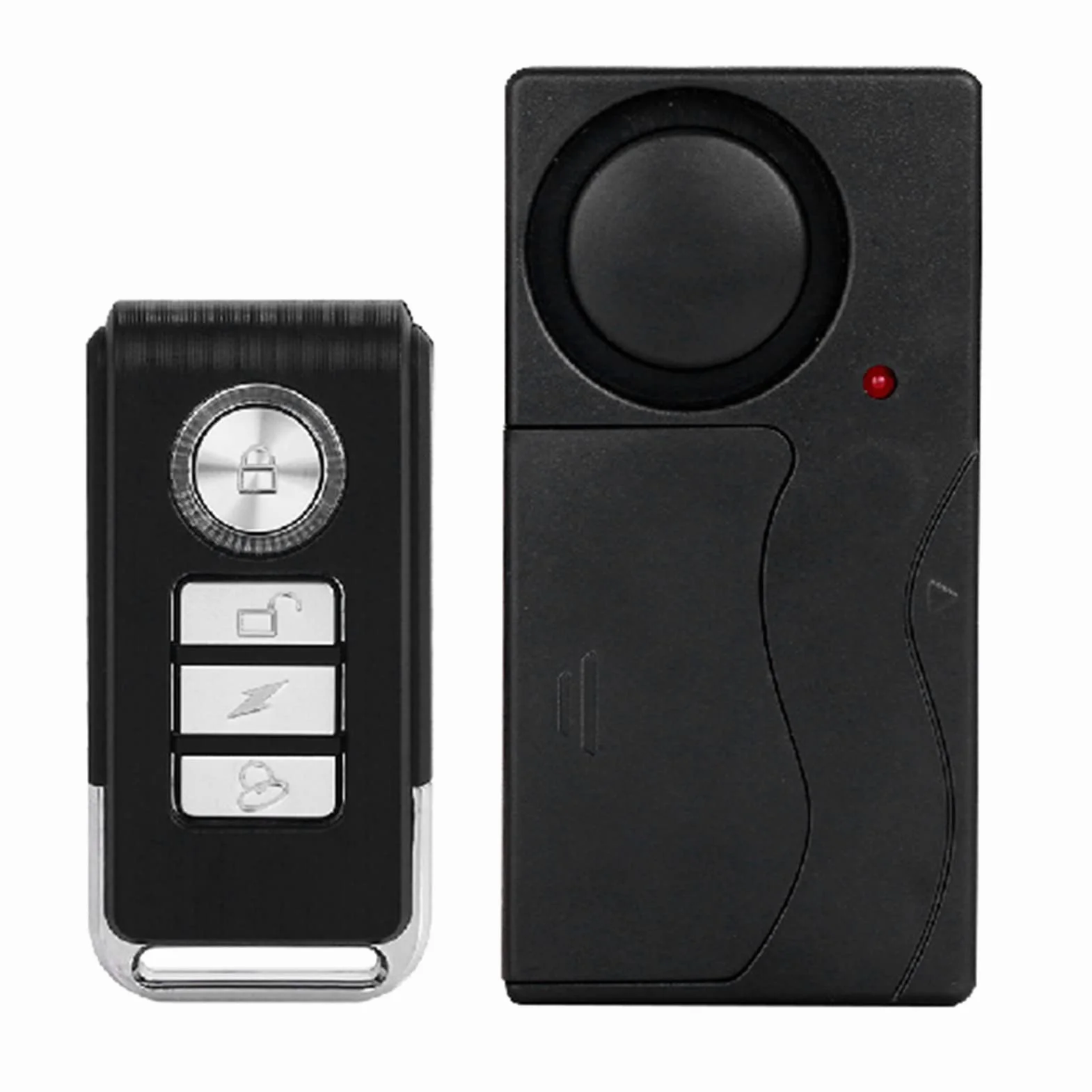 Shkalacar Alarm rowerowy 110 dB, bezprzewodowy czujnik ruchu wibracyjnego Czujniki bezpieczeństwa do rowerów motocyklowych Alarm rowerowy z pilotem