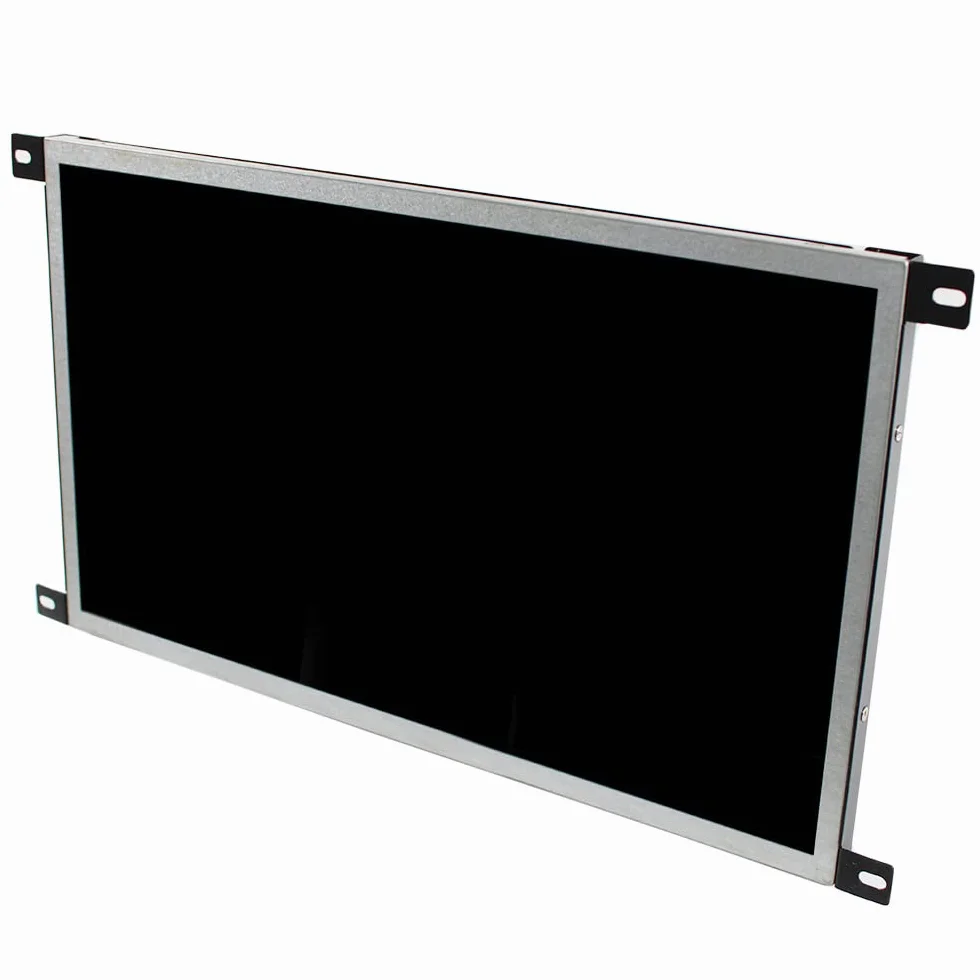 VSDISPLAY Przemysłowy monitor zewnętrzny, 15,6" G156HTN02.1 1000 nits | 1920X1080 TFT ekran LCD, z płytą kontrolera audio VGA DVI, metalowa tylna obudowa
