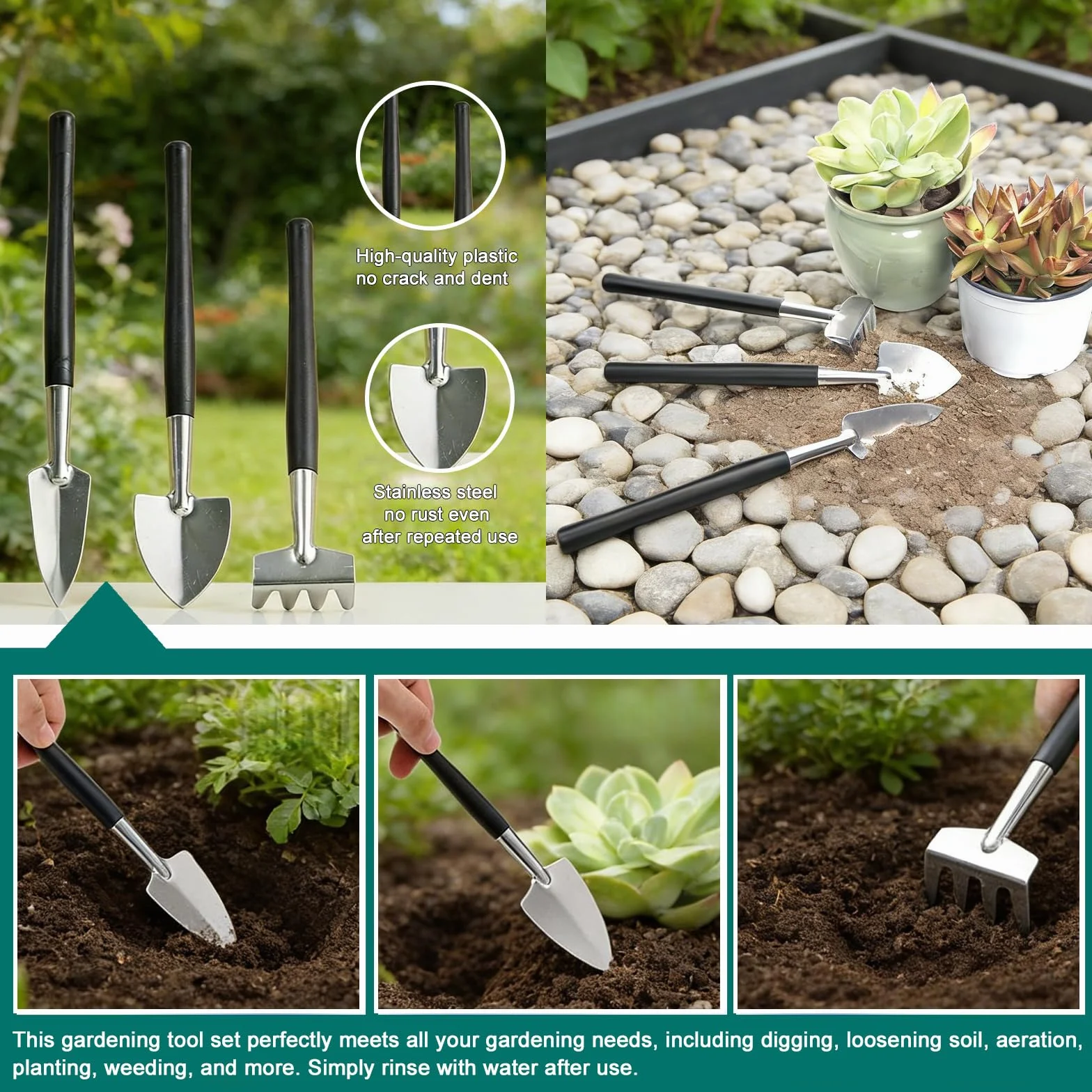 24-częściowy zestaw narzędzi ogrodowych do bonsai z nożyczkami, pęsetą, rękawicami, łopatą