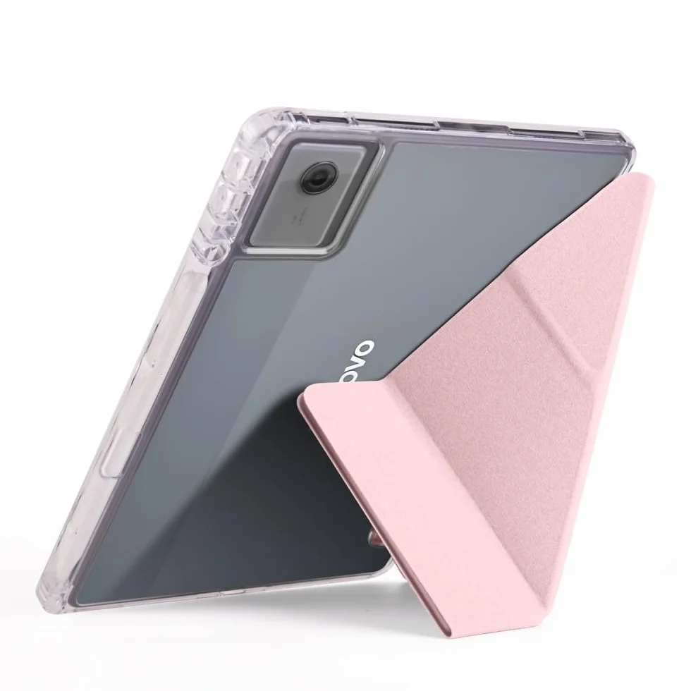 Generic etui kompatybilne z Xiaomi Redmi Pad Pro (kolor: jasnofioletowy) skórzane etui z klapką twarda silikonowa tylna obudowa