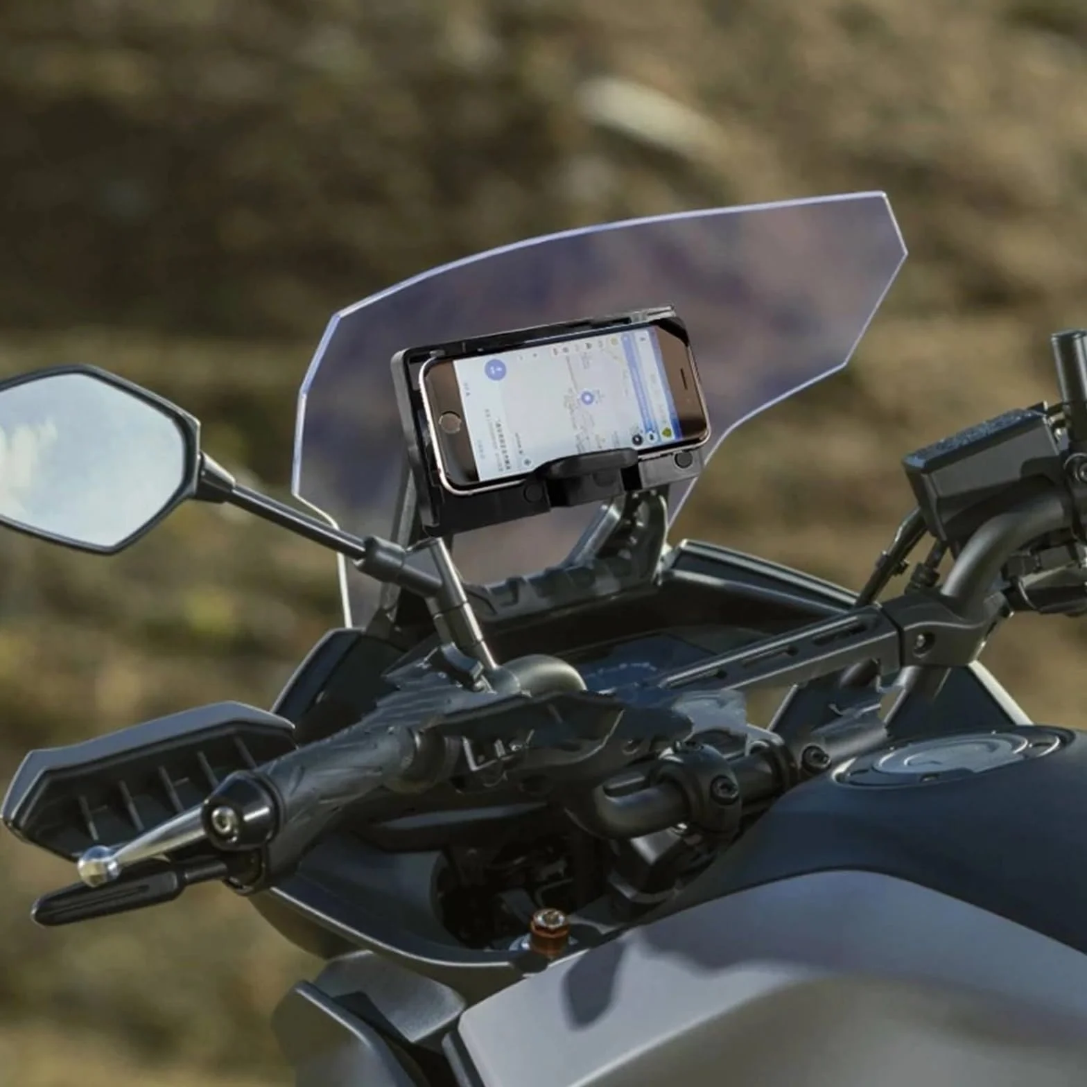 Pasuje do YAMAHA Tracer 700 Tracer 7 GT 2016-2022 GPS SMARTFON Nawigacja GPS na szybę przednią Uchwyt adaptacyjny(12mm 22mm)
