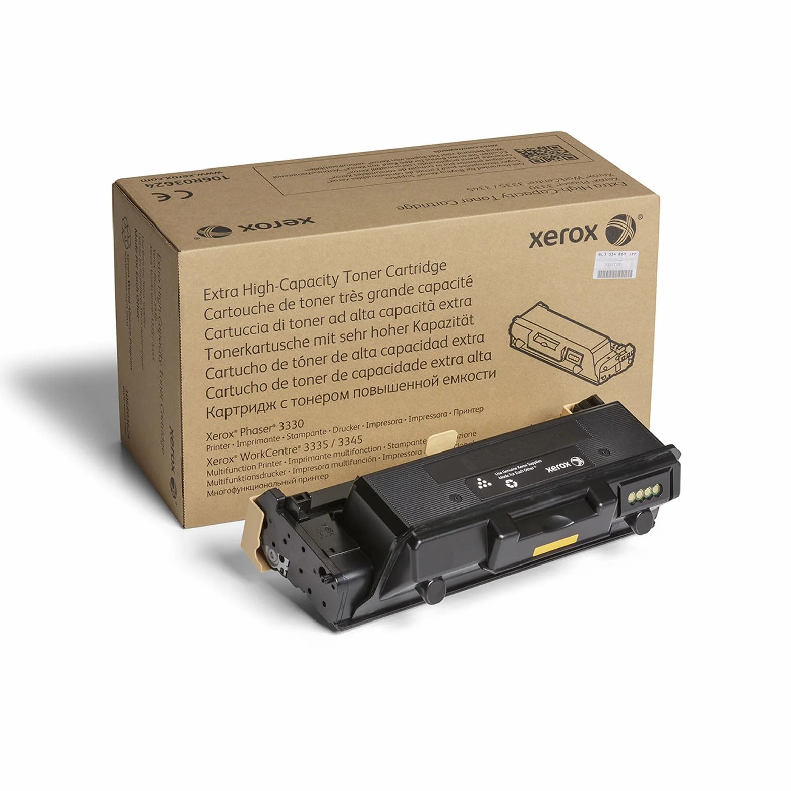 Xerox 106R03624 Laser Cartridge 15000Strony Czarny Toner i kaseta laserowa - Toner do drukarek laserowych (Czarny, Xerox, 3335V_Dni 3345V_Dni 3330V_Dni, 1 sztuka(S), Laser Cartridge, 15000 Stron)